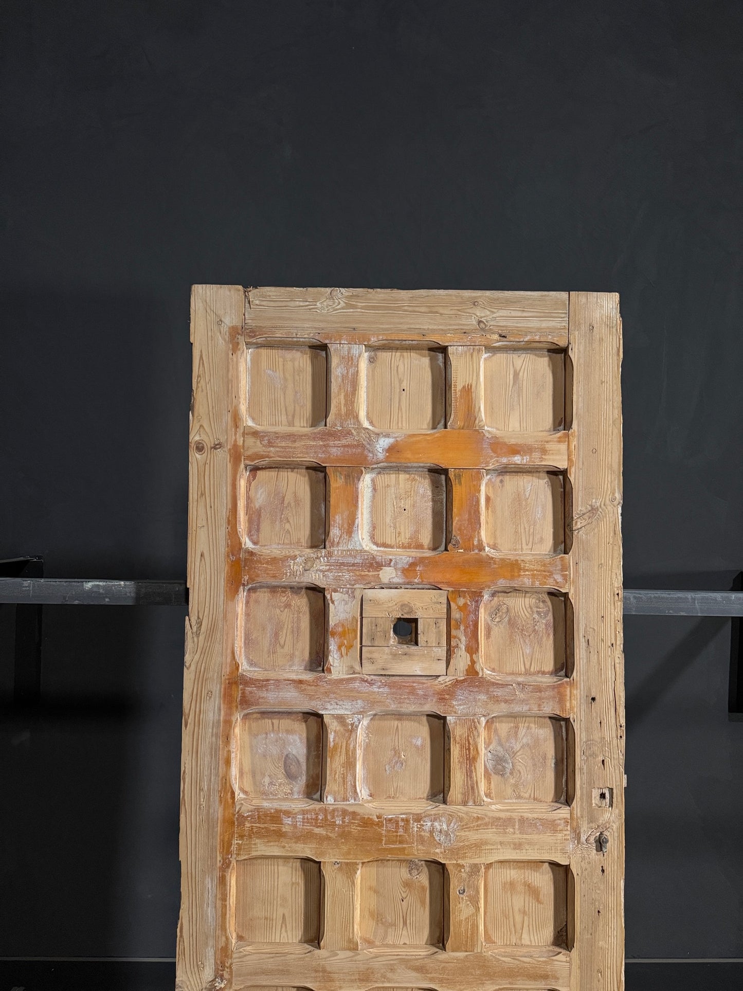 Antique Carved 21 Panel Single Door - 35.75x85.25 - N132