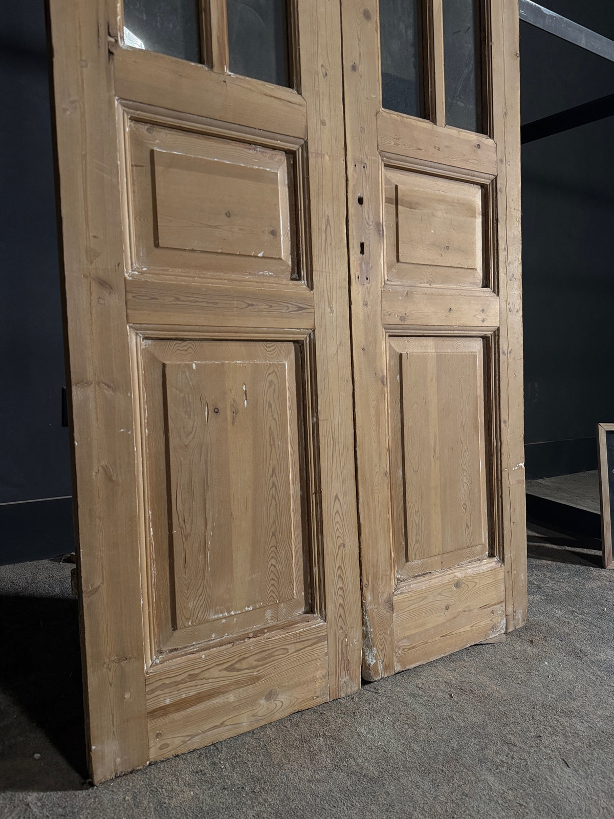 Antique Glass 6 Lite French Doors - 39.5x92 - N551