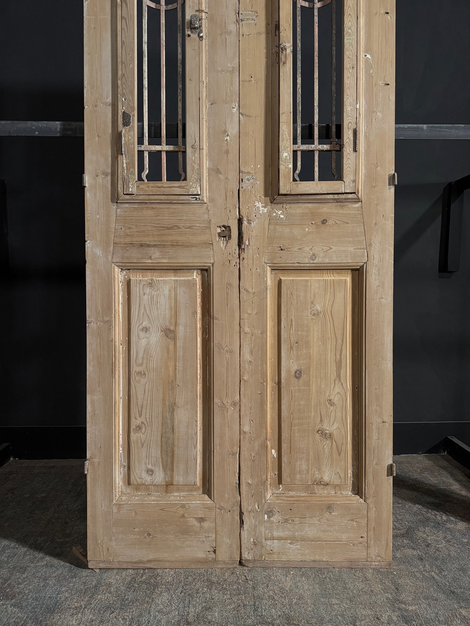 Antique Iron French Doors - 40.5x98.5 - N71