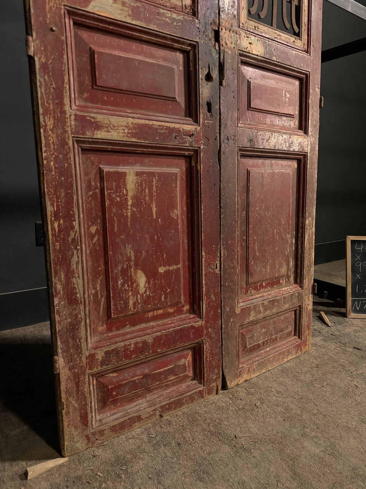 Antique Iron French Doors - 43x99 - N714