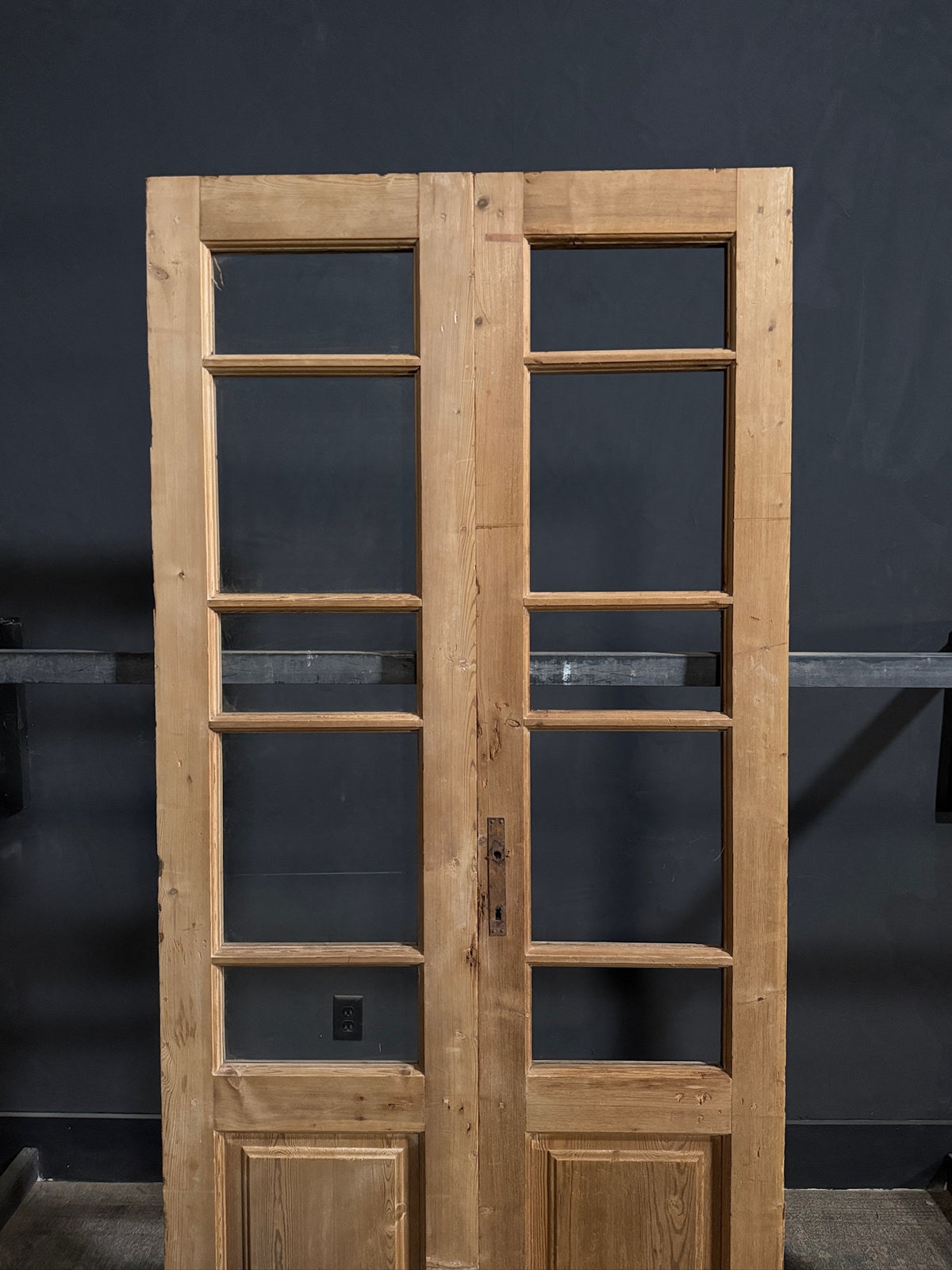 Antique Glass 5 Lite French Doors - 38.5x88.75 - N679