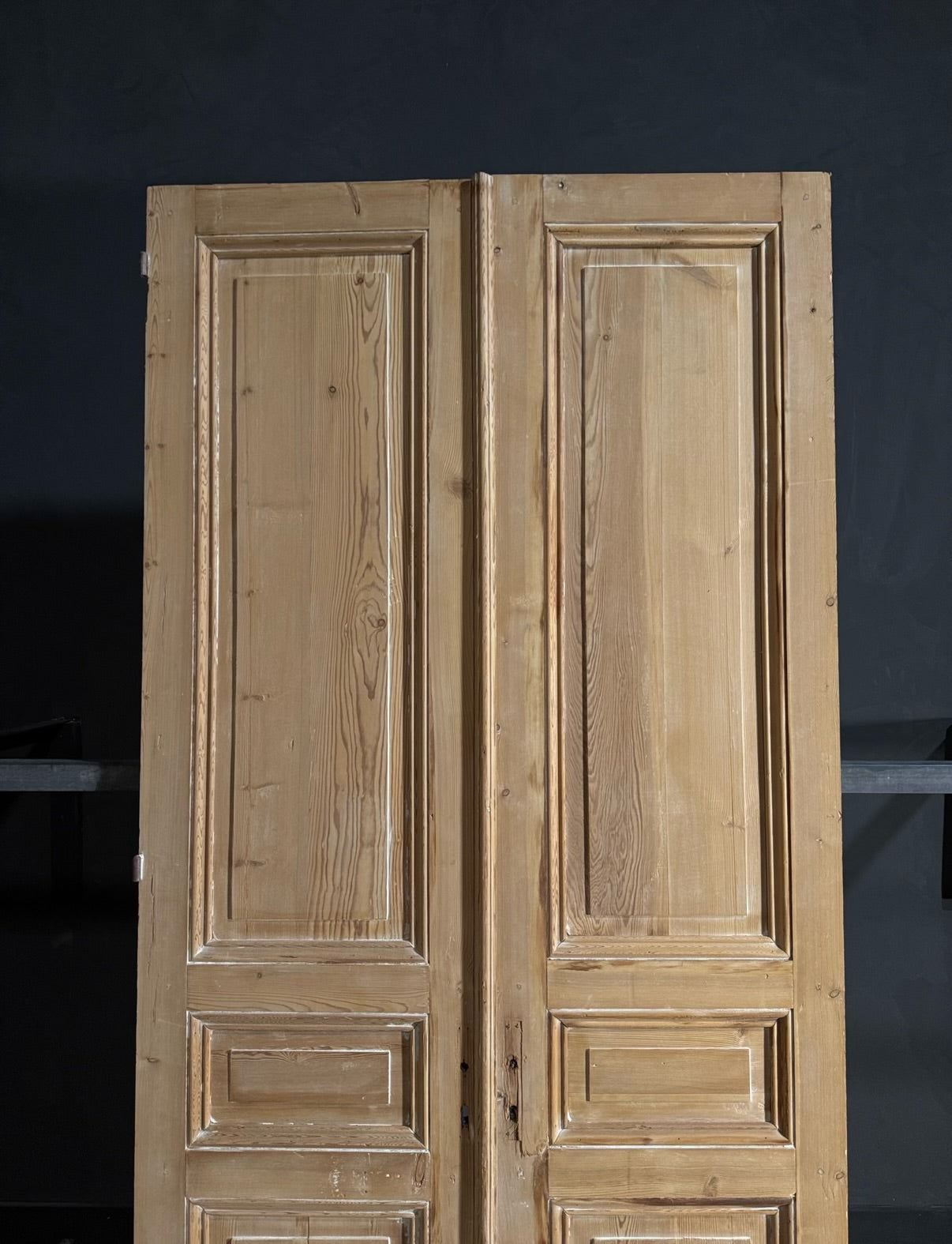 Antique 3 Panel Solid Double Doors - 47.5x100.5 - N630