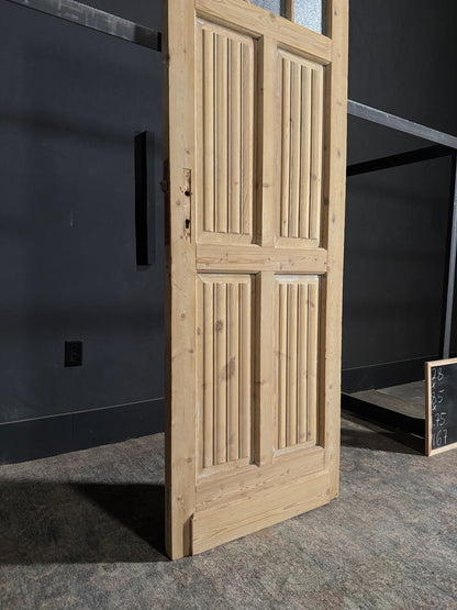 Antique Fluted 3 Lite Single Door - 28x85 - N67