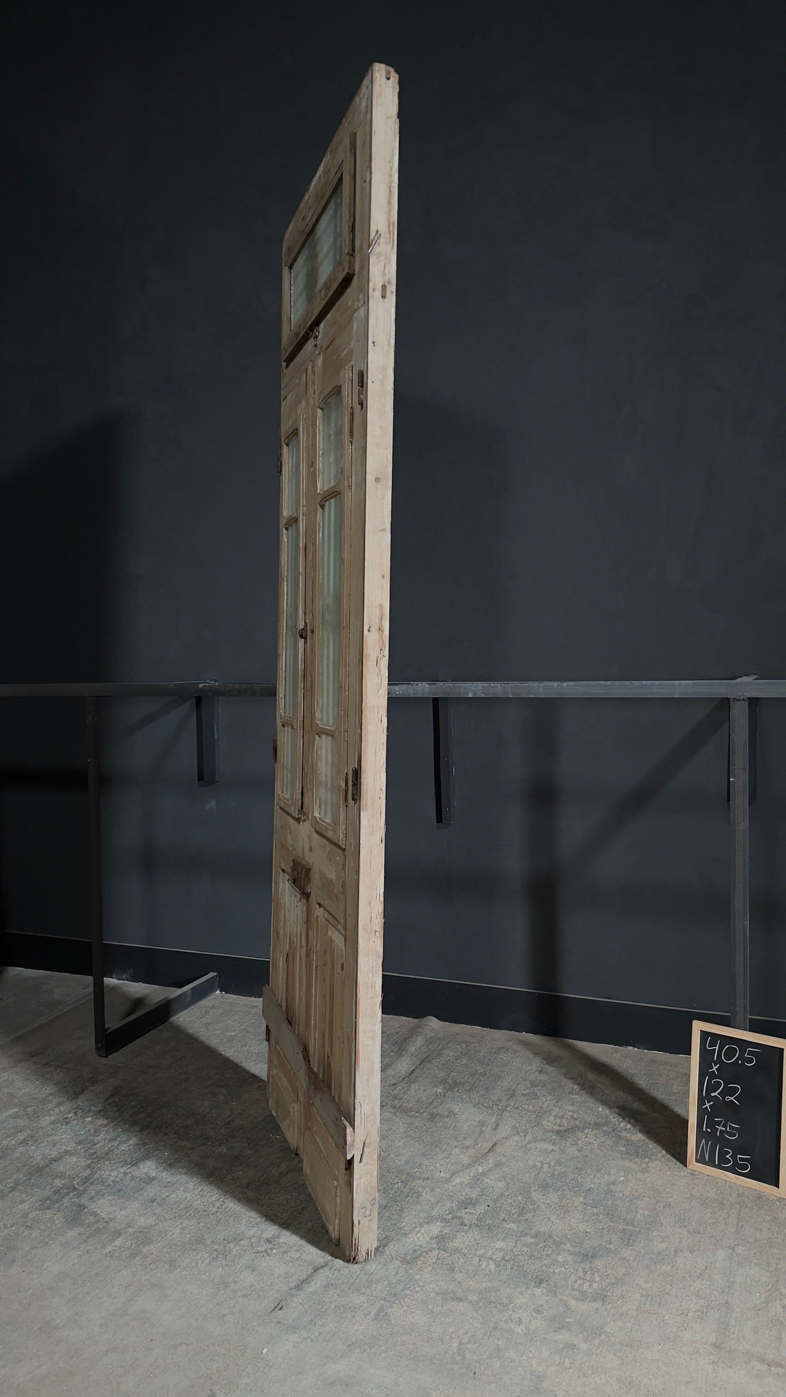 Antique Iron French Doors - 40.5x122 - N135