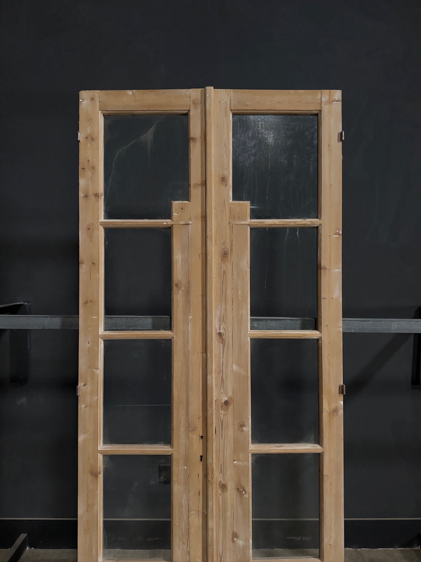 Antique Glass 4 Lite French Doors - 40x95 - N373