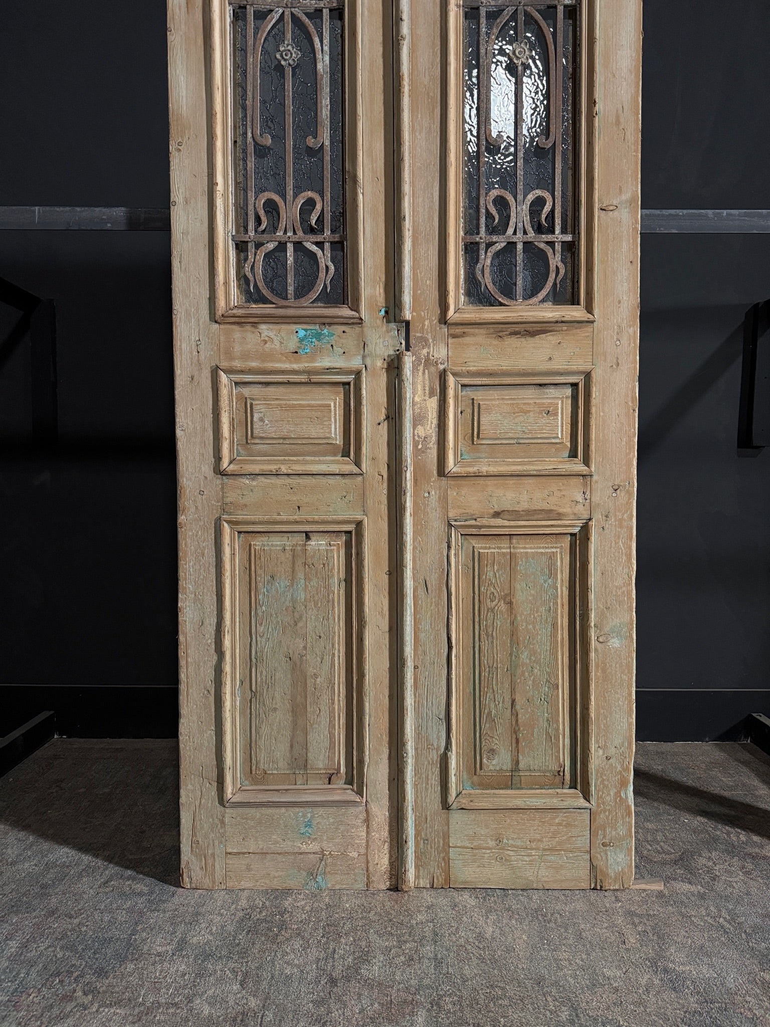 Antique Iron French Doors - 40x89 - N108