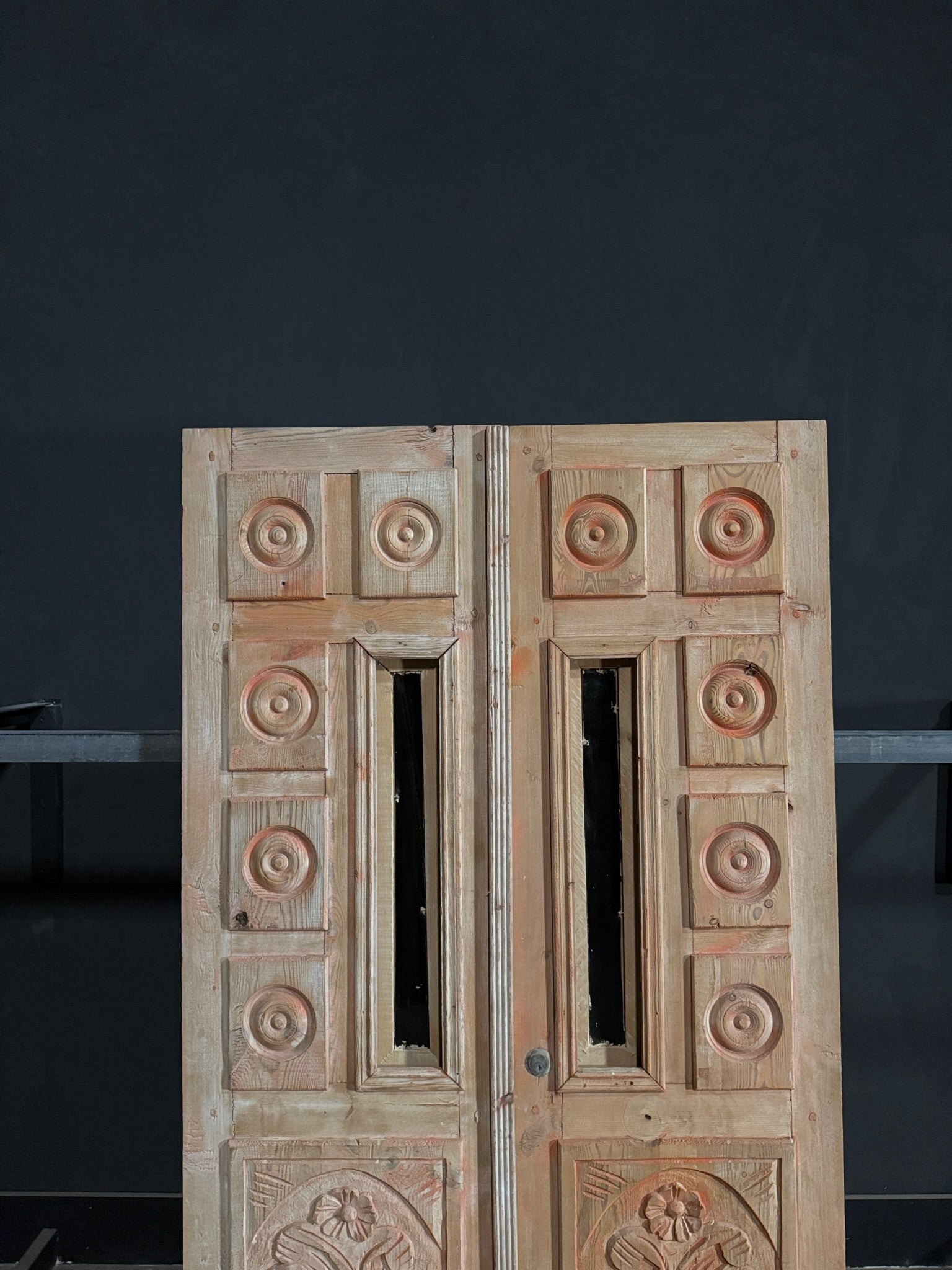 Antique Carved French Doors - 43.25x80.75 - N350
