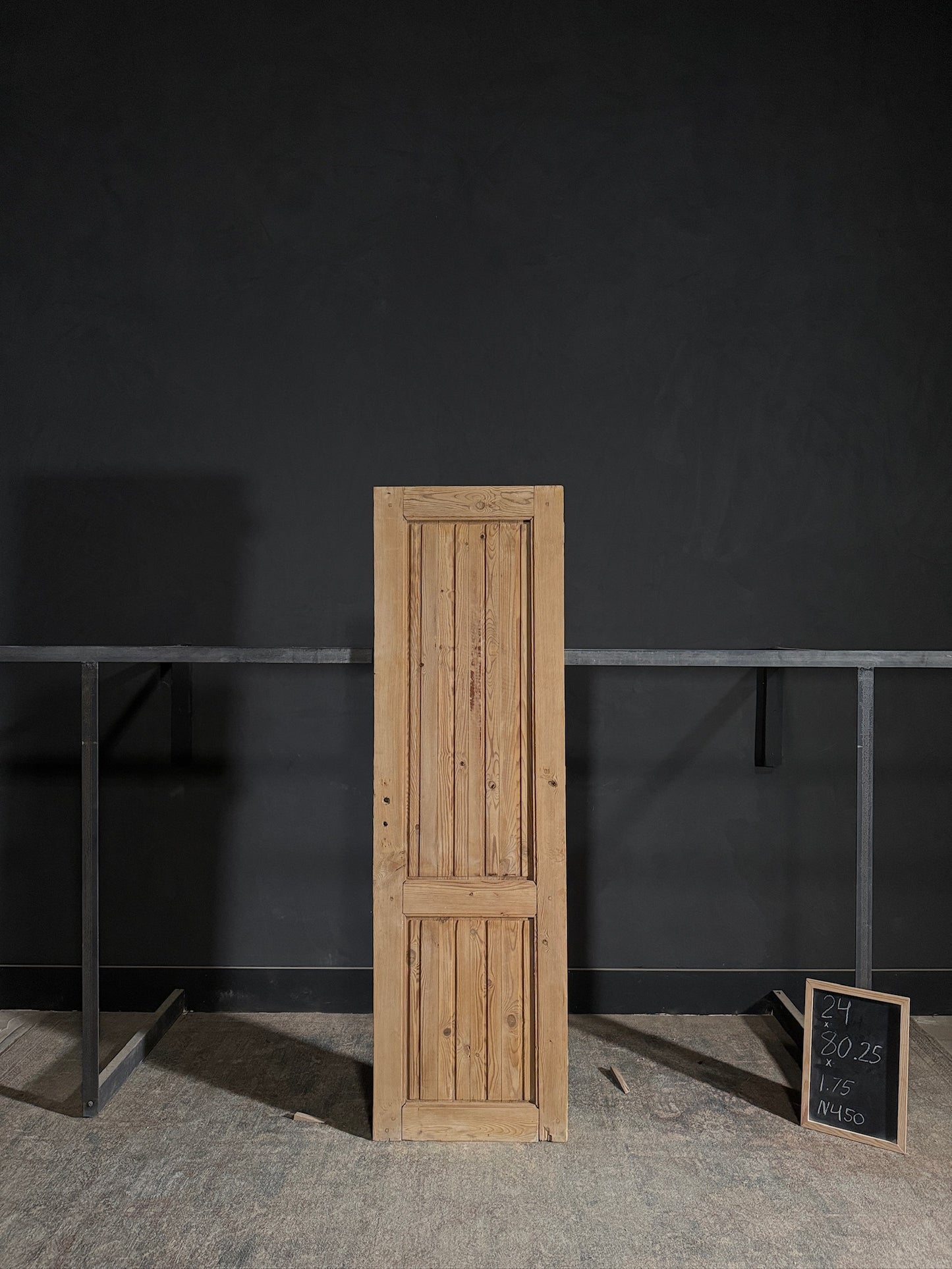 Antique 2 Panel Solid Single Door - 24x80.25 - N450