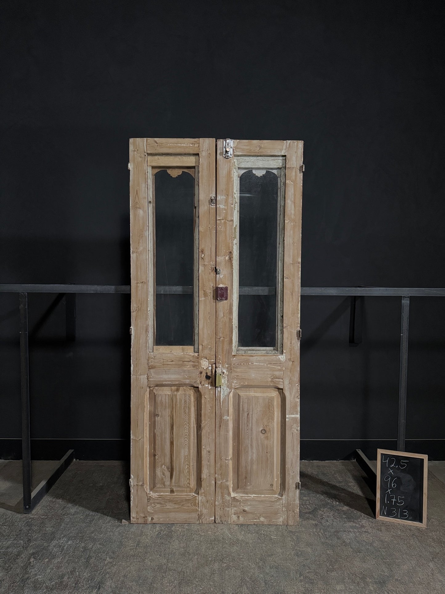 Antique Carved Double Doors - 42.5x96 - N313