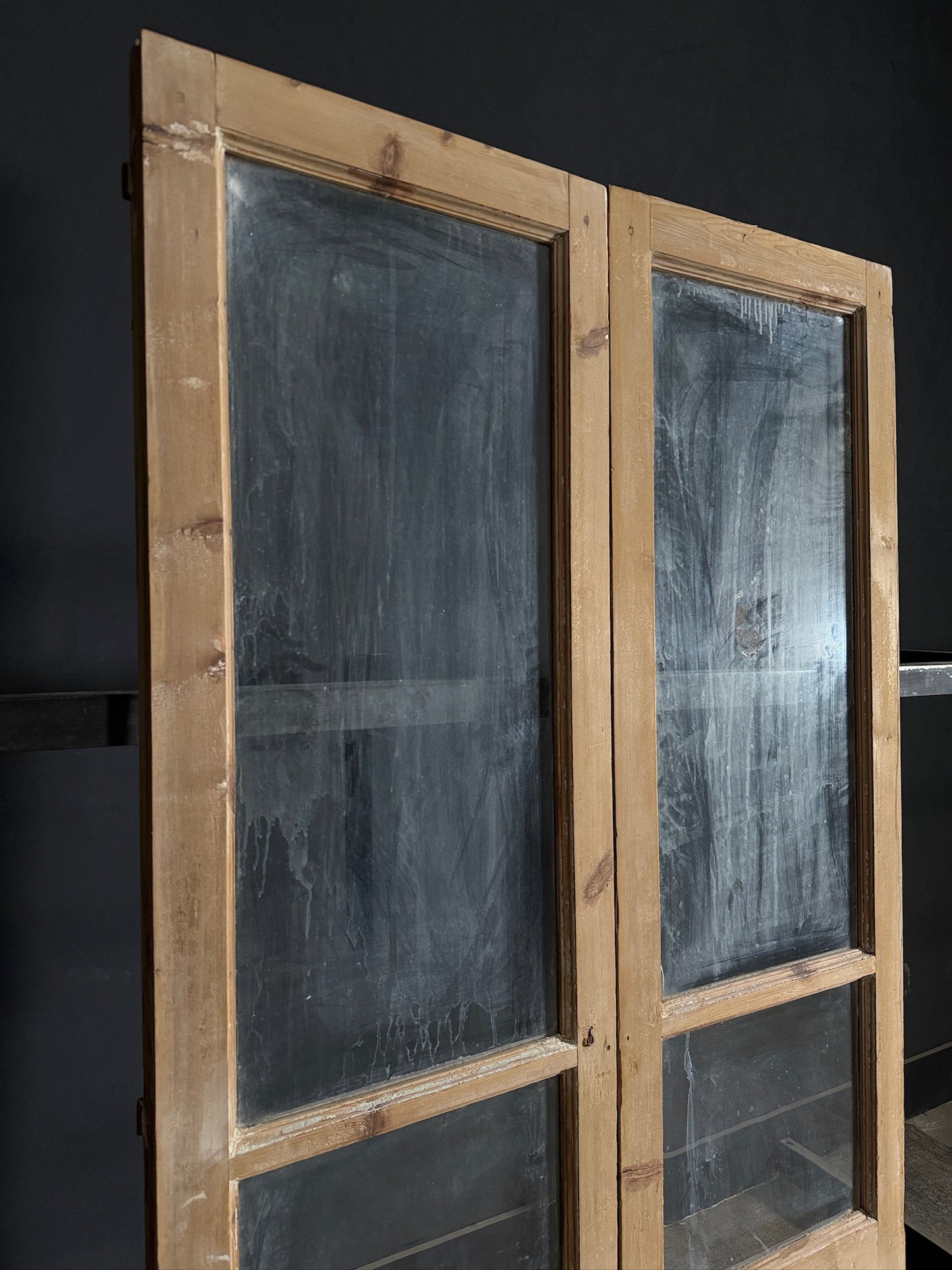 Antique Glass French Doors - 43.75x83.5 - N494