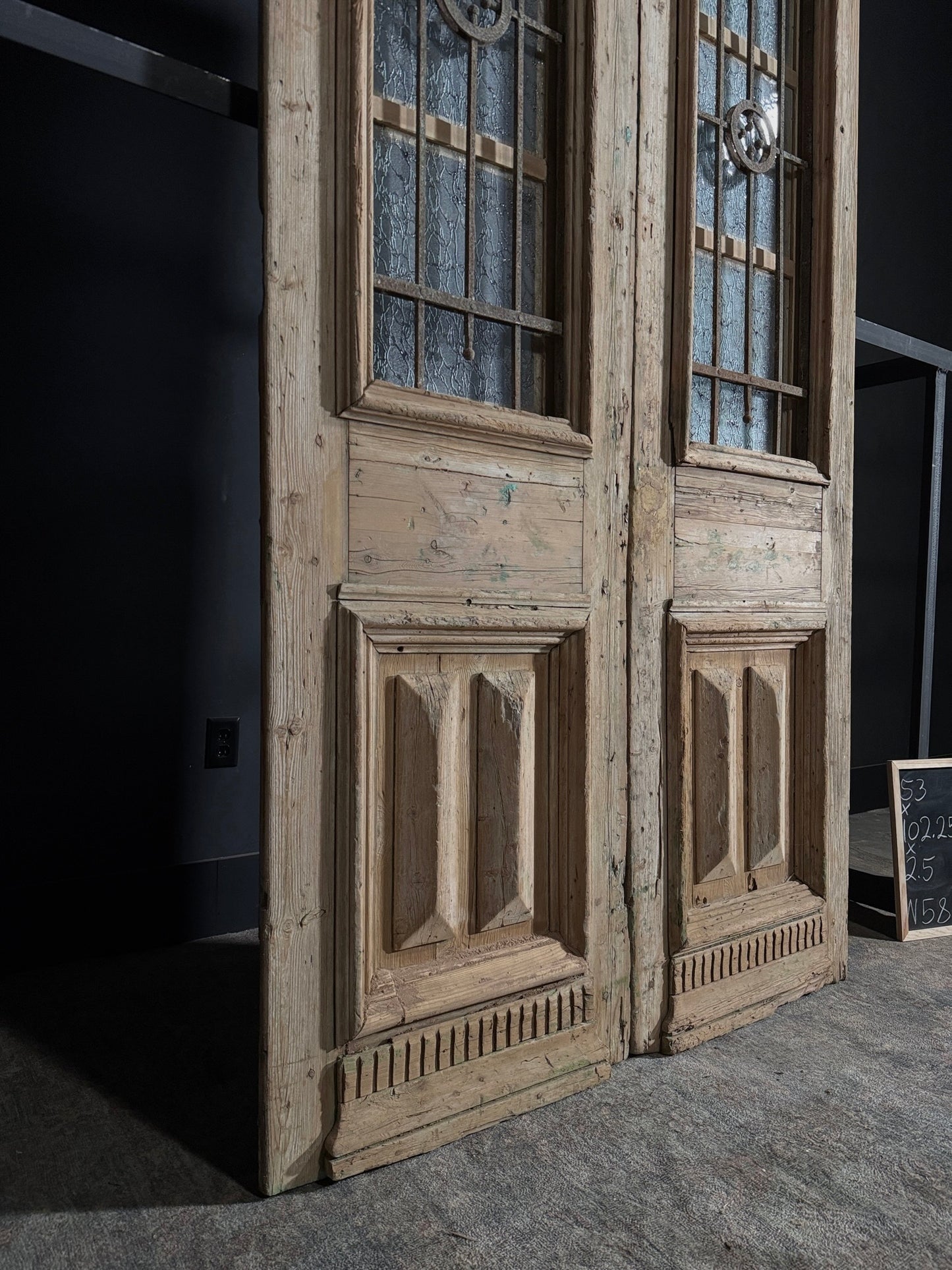 Antique Iron French Doors - 53x102.25 - N58
