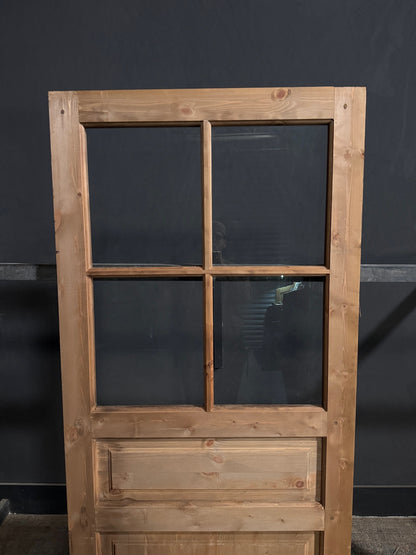 Handcrafted Glass 4 Lite Single Door - 36x80 - N723
