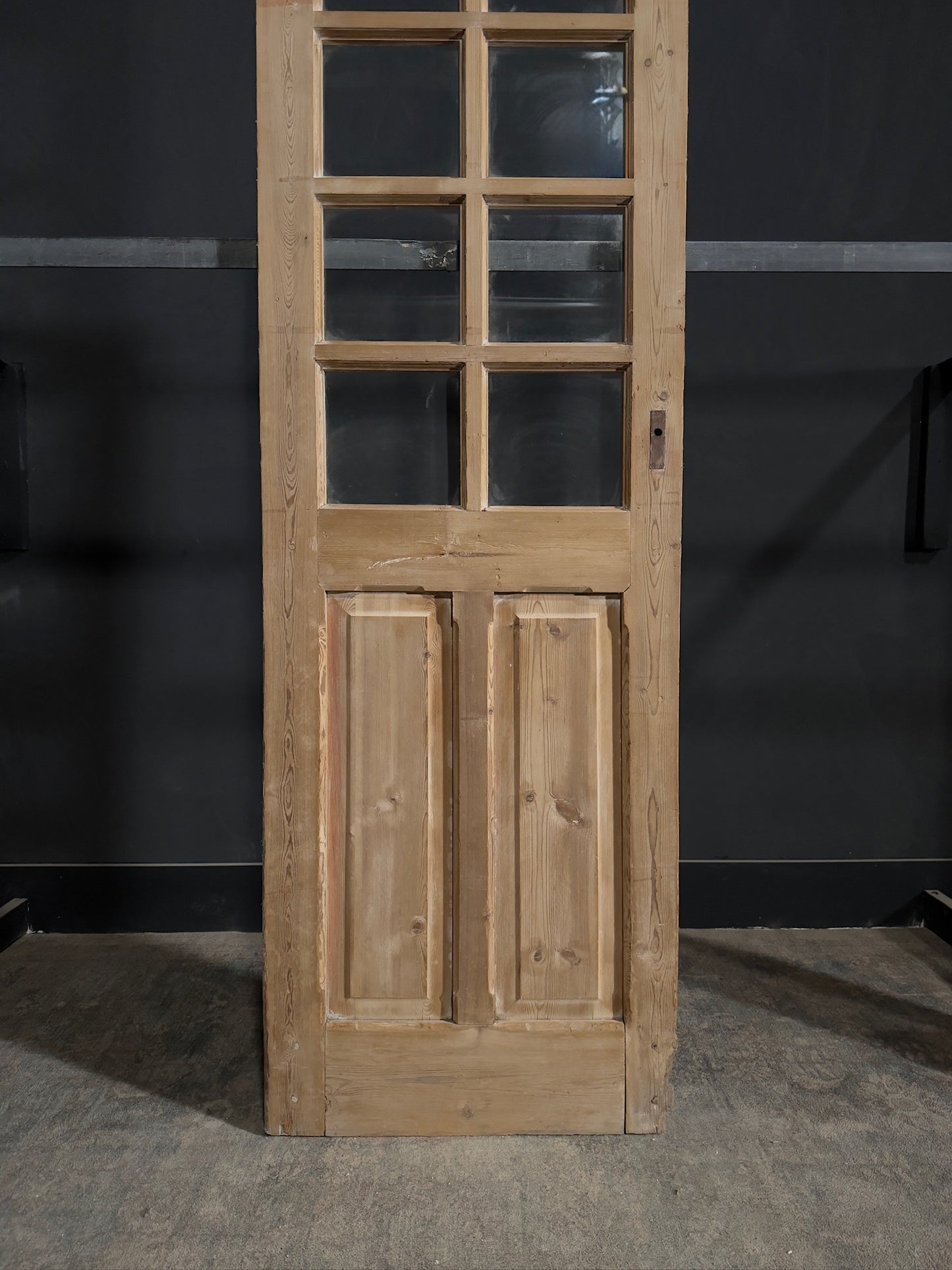 Antique Glass 8 Lite Single Door - 28x87 - N365