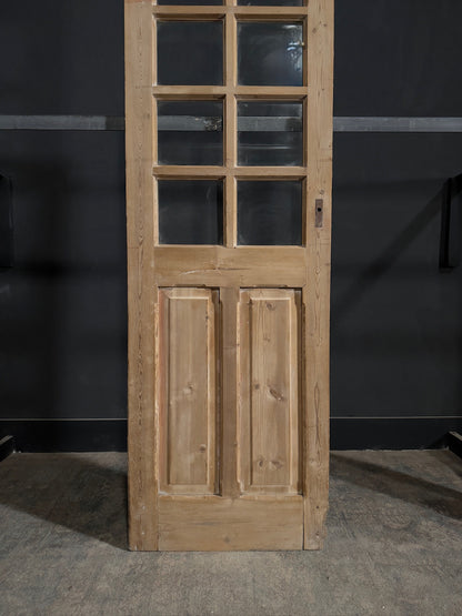 Antique Glass 8 Lite Single Door - 28x87 - N365