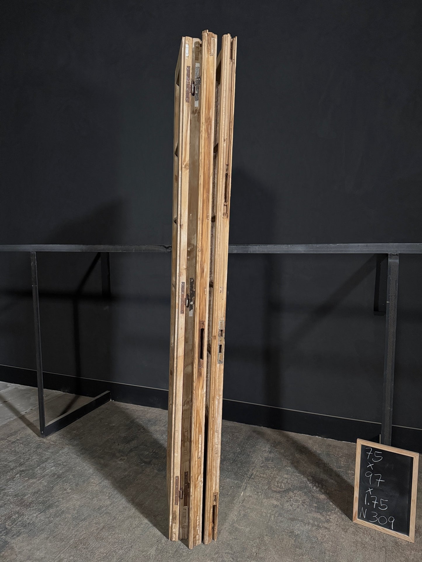 Antique Obscured Glass Bi-Fold Doors - 75x97 - N309