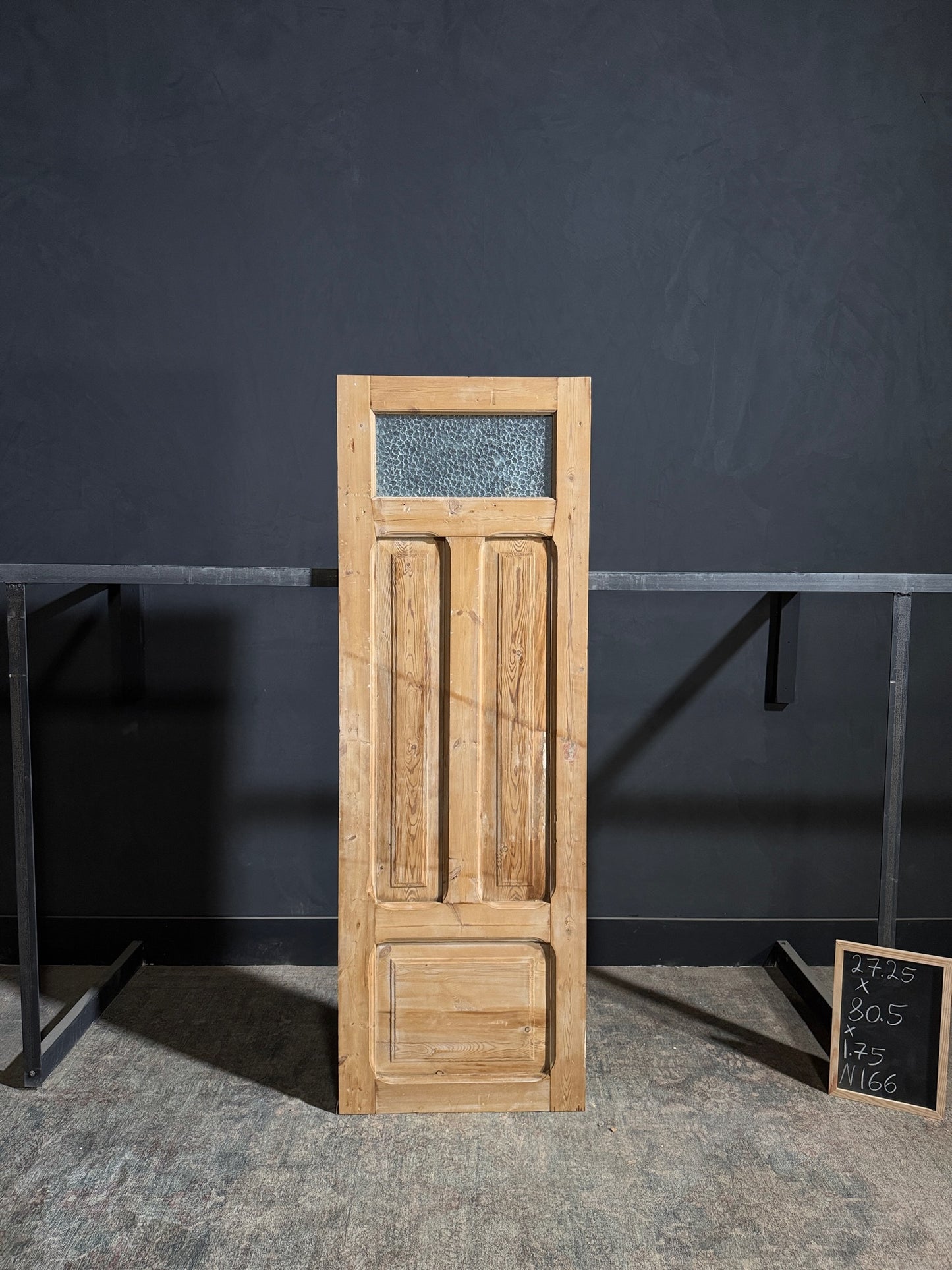 Antique Obscured Glass 1 Lite Single Door - 27.25x80.5 - N166
