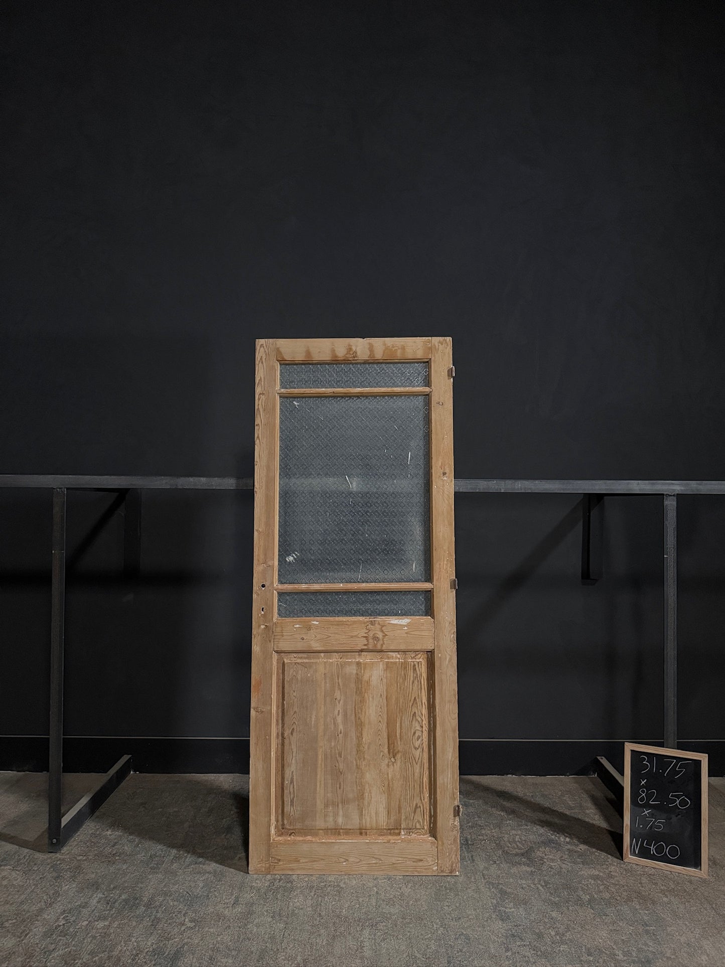 Antique Obscured Glass 2 Lite Single Door - 31.75x82.5 - N400