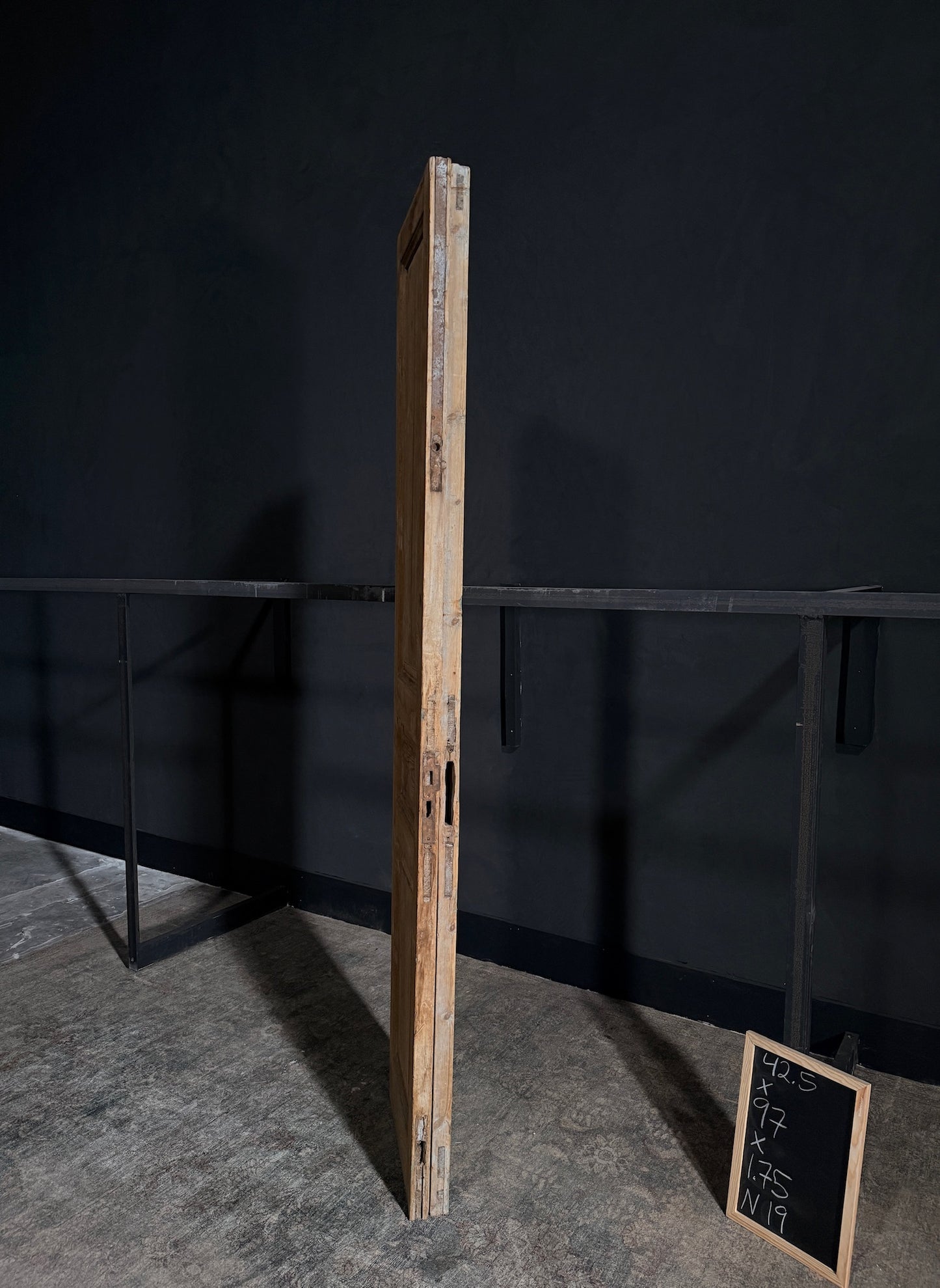 Antique Iron 3 Panel Double Doors - 42.5x97 - N19