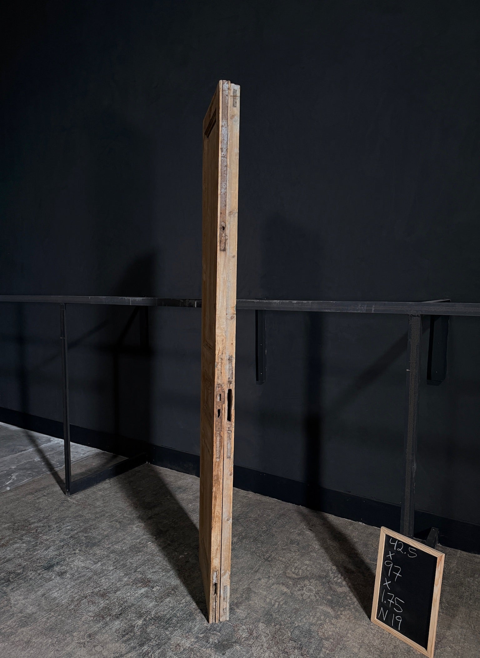 Antique Iron 3 Panel Double Doors - 42.5x97 - N19