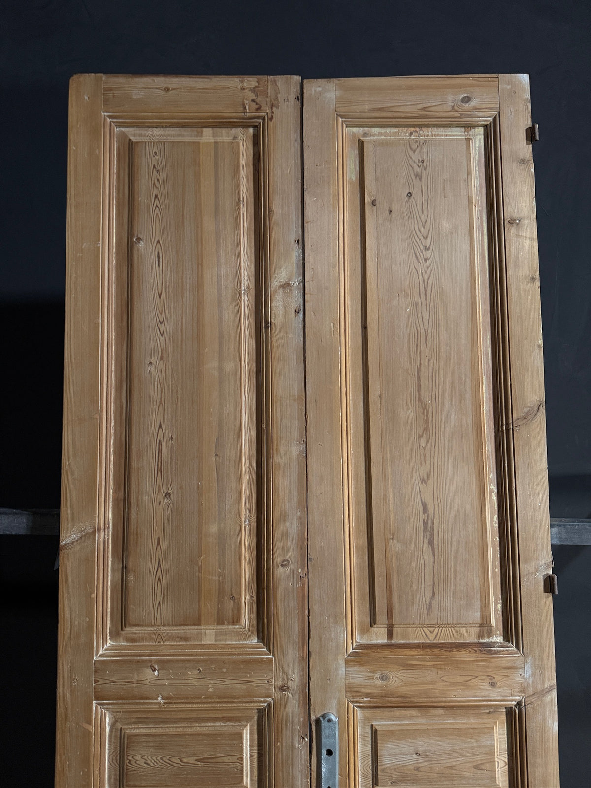 Antique 3 Panel Solid Double Doors - 42.5x101.5 - N670