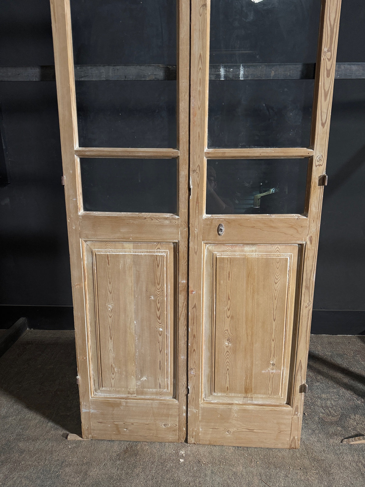 Antique Glass 2 Lite French Doors - 36.5x95.5 - N639