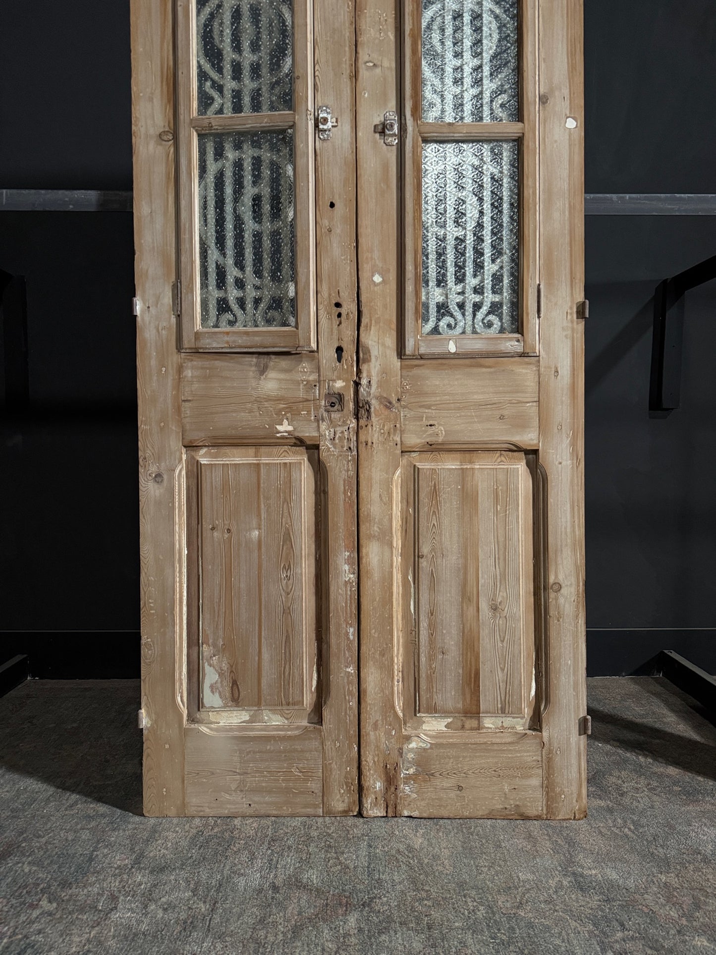 Antique Iron French Doors - 42.5x94.5 - N102