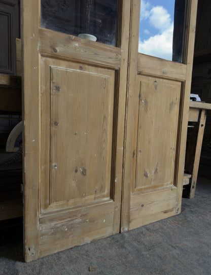 6 Lite European Antique Glass French Doors - 40x87.75 J269