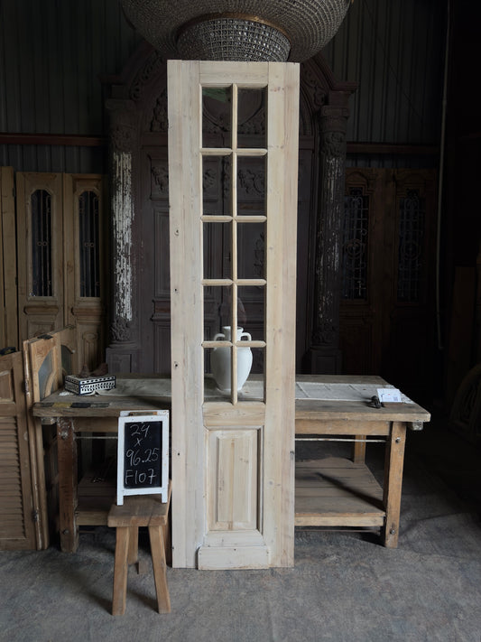10 Lite Antique Glass Single Door - 24x96.25 F107