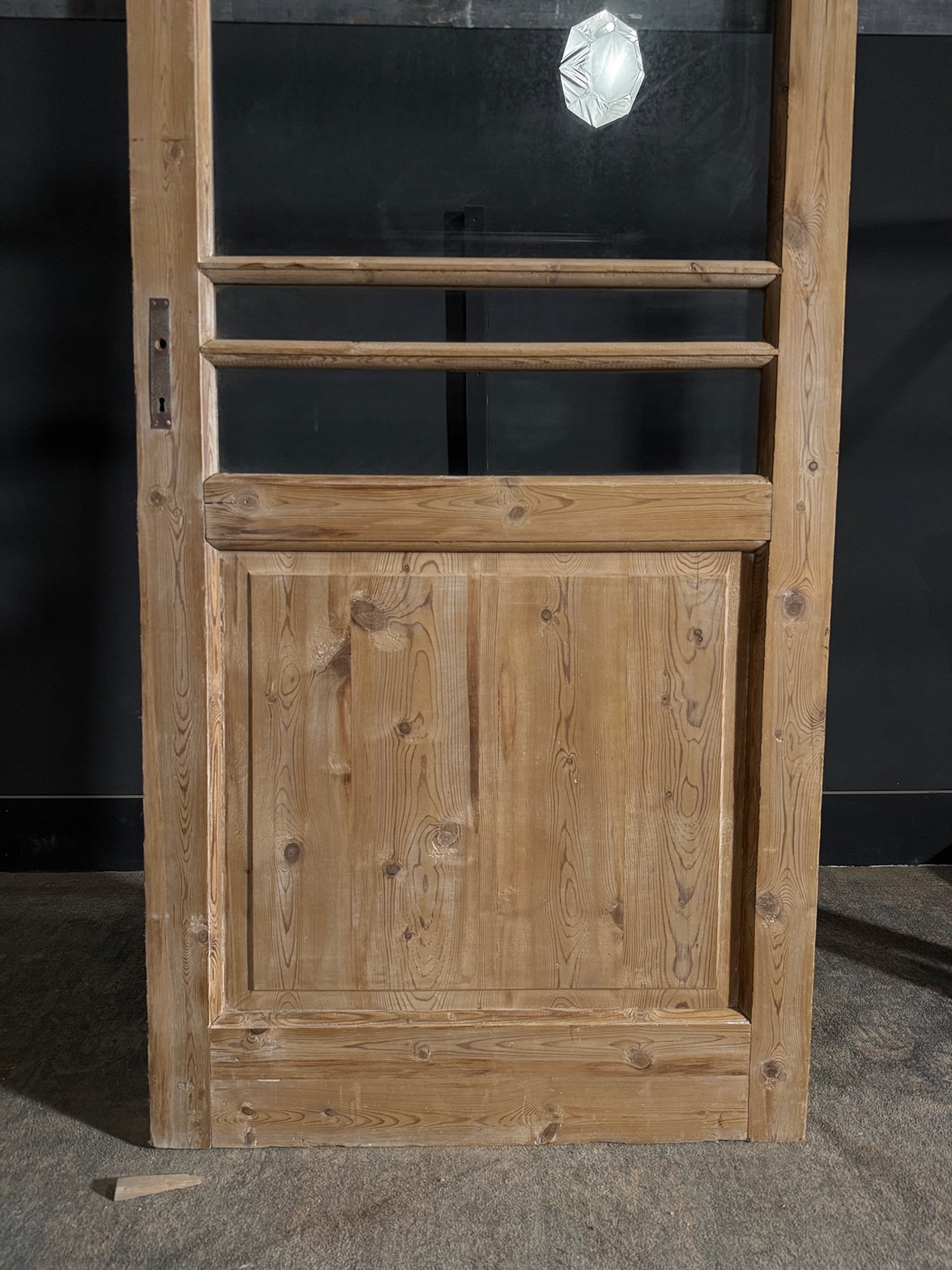 Antique Glass 3 Lite Single Door - 35.25x85.75 - N517
