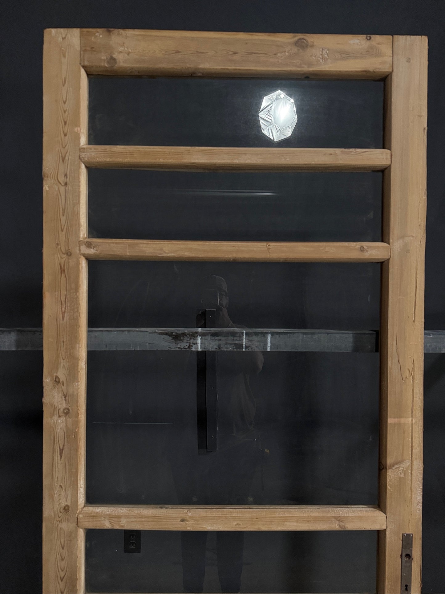 Antique Glass 3 Lite Single Door - 35.25x87.5 - N403