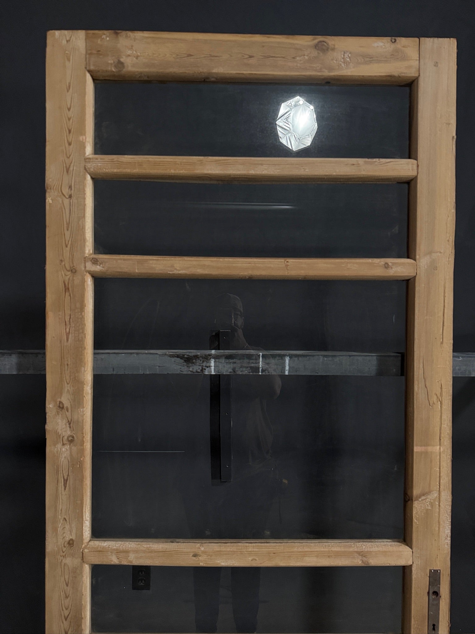 Antique Glass 3 Lite Single Door - 35.25x87.5 - N403