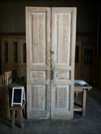 French 3 Panel Antique Pair - 43.50x101.25 A71