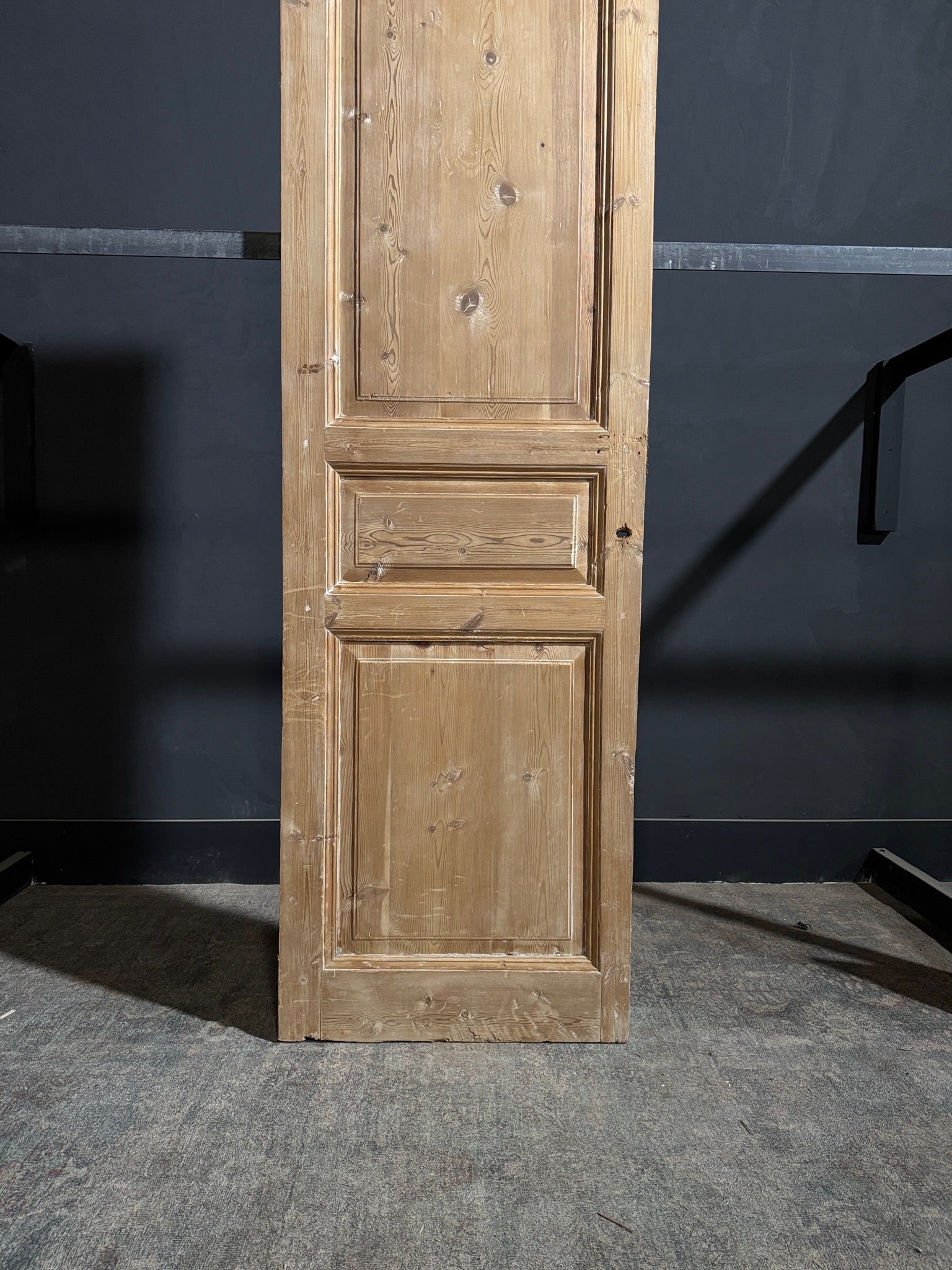 Antique 3 Panel Solid Single Door - 26.75x84.5 - N251