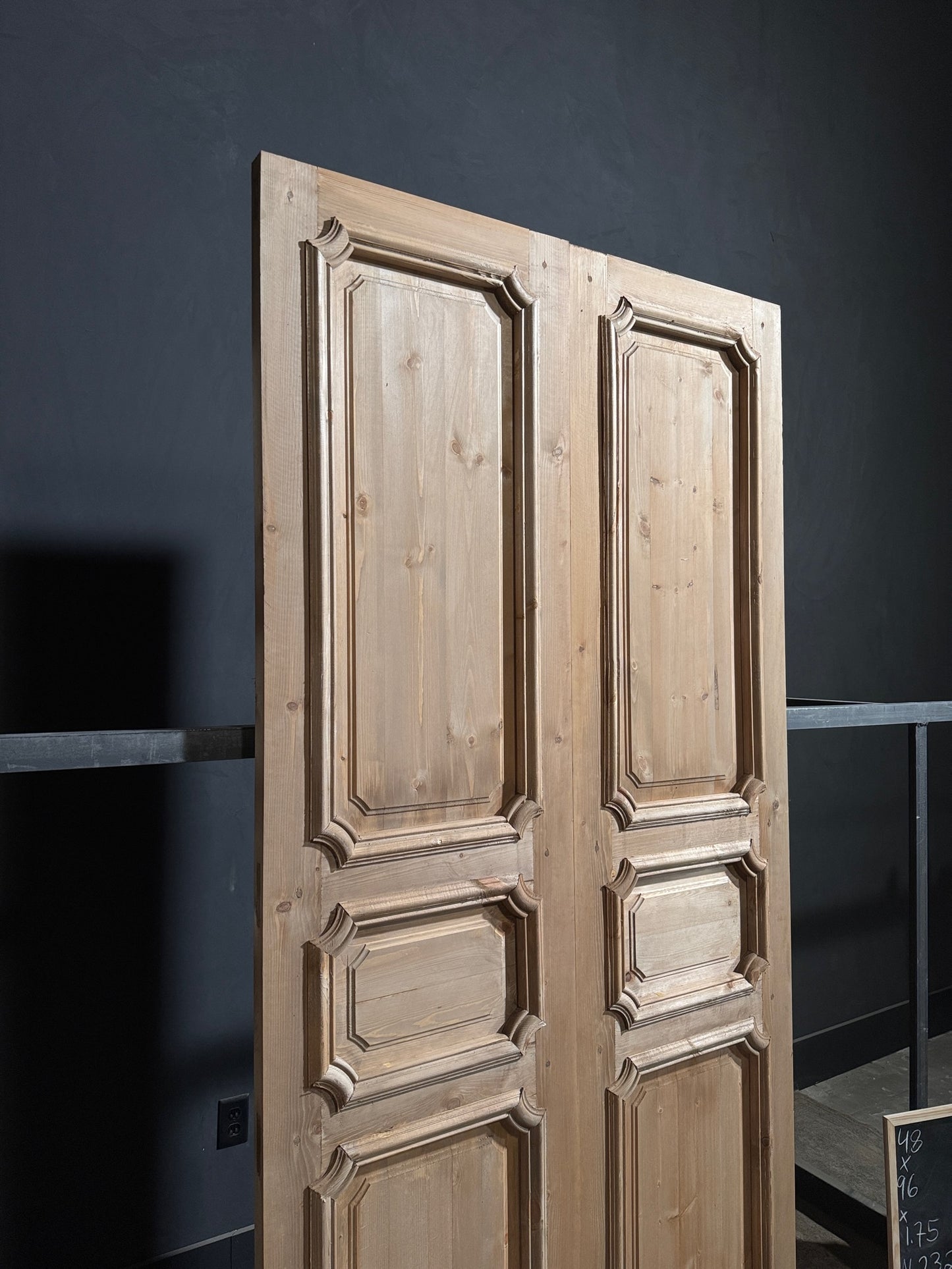 (The Edmund) Handcrafted Solid Wood French Doors - 48x96 - N232