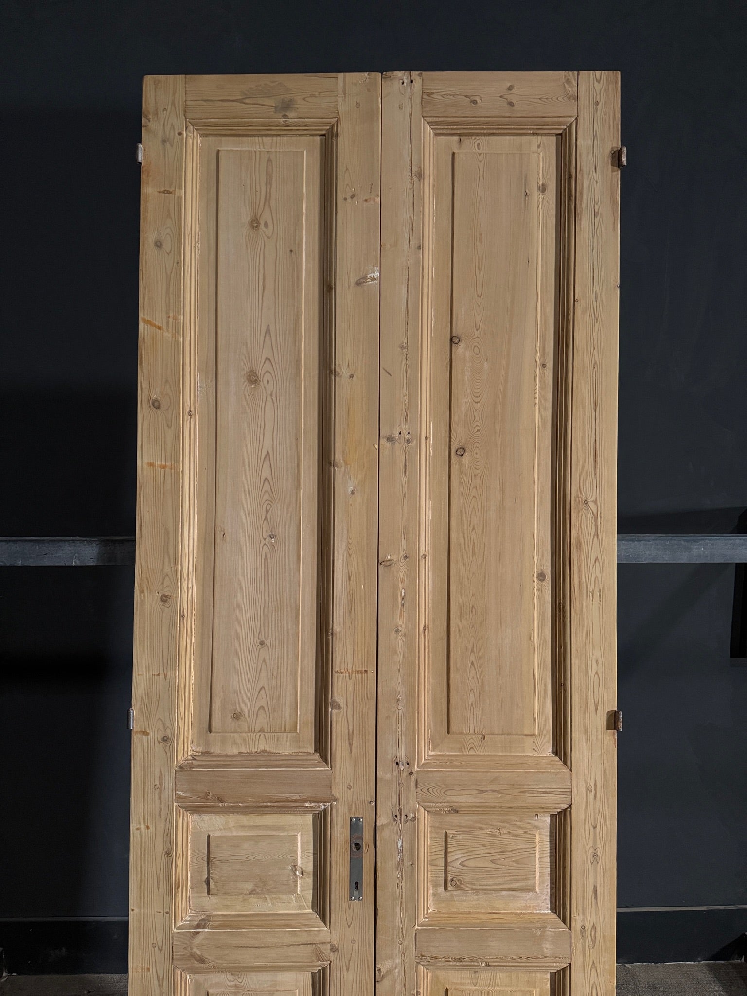 Antique 3 Panel Solid Double Doors - 36x94.5 - N570