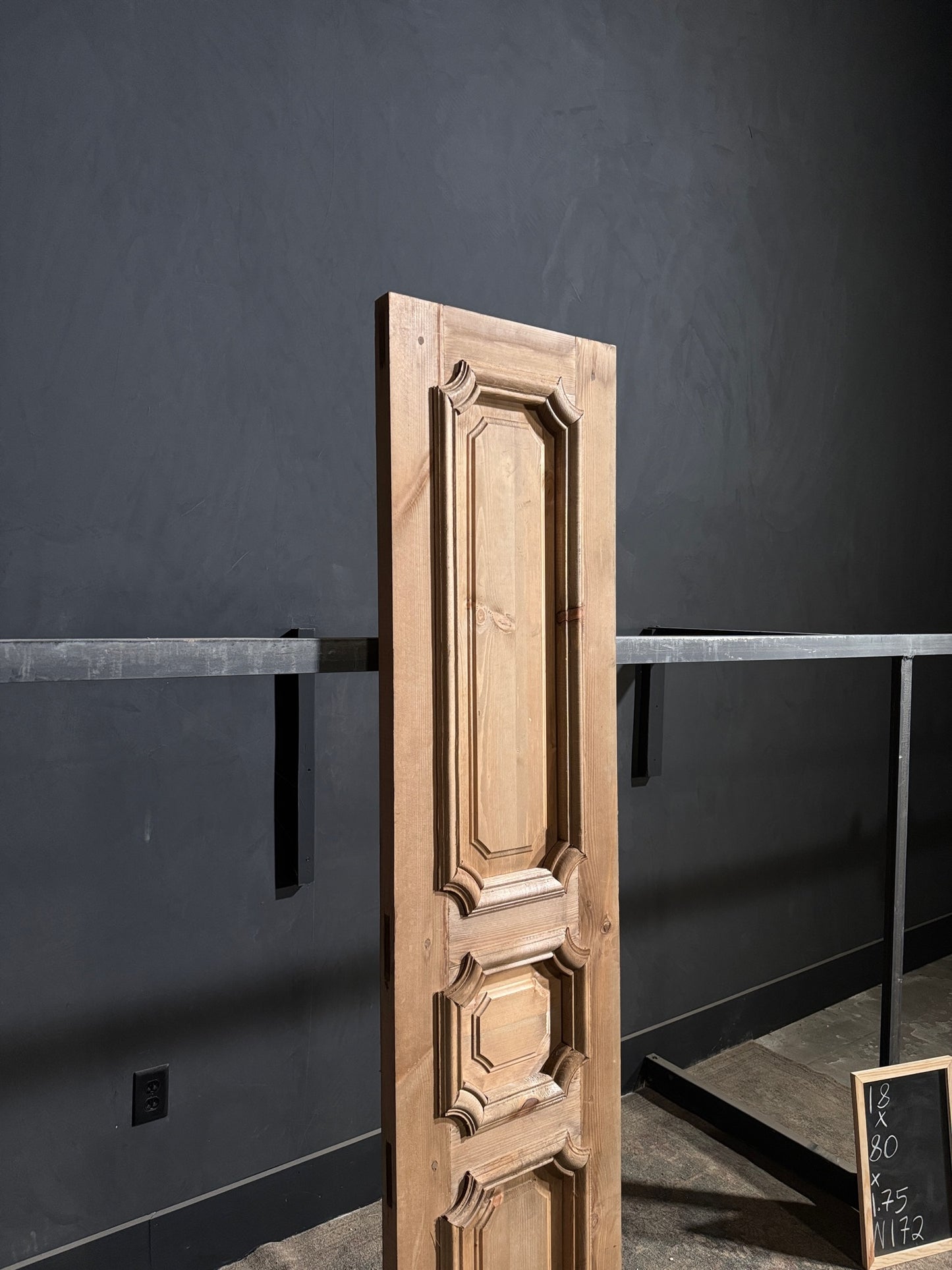 (The Edmund) Handcrafted Solid Wood Single Door - 18x80 - N172