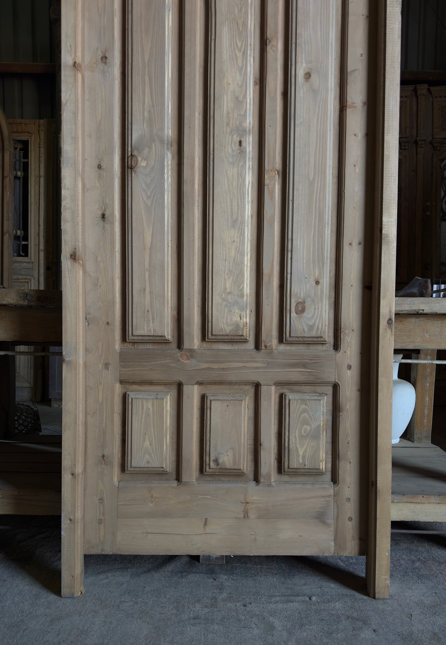 Handcrafted Gothic Arched Church Door - 30x96 L496