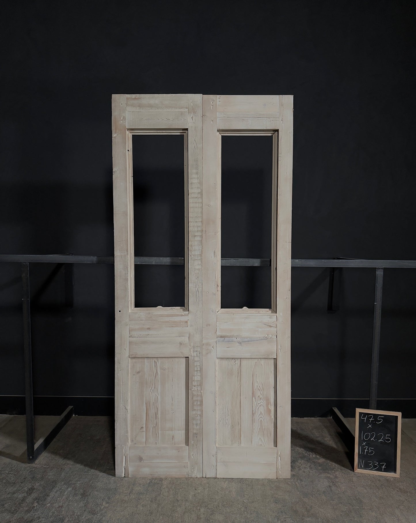 Antique Carved Double Doors - 47.5x102.25 - N337