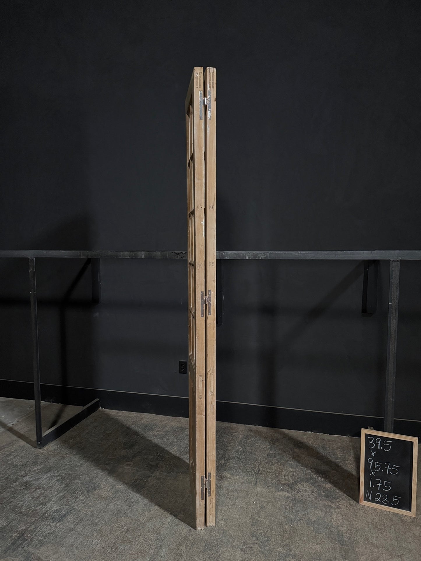 Antique Glass 10 Lite French Doors - 39.5x95.75 - N285