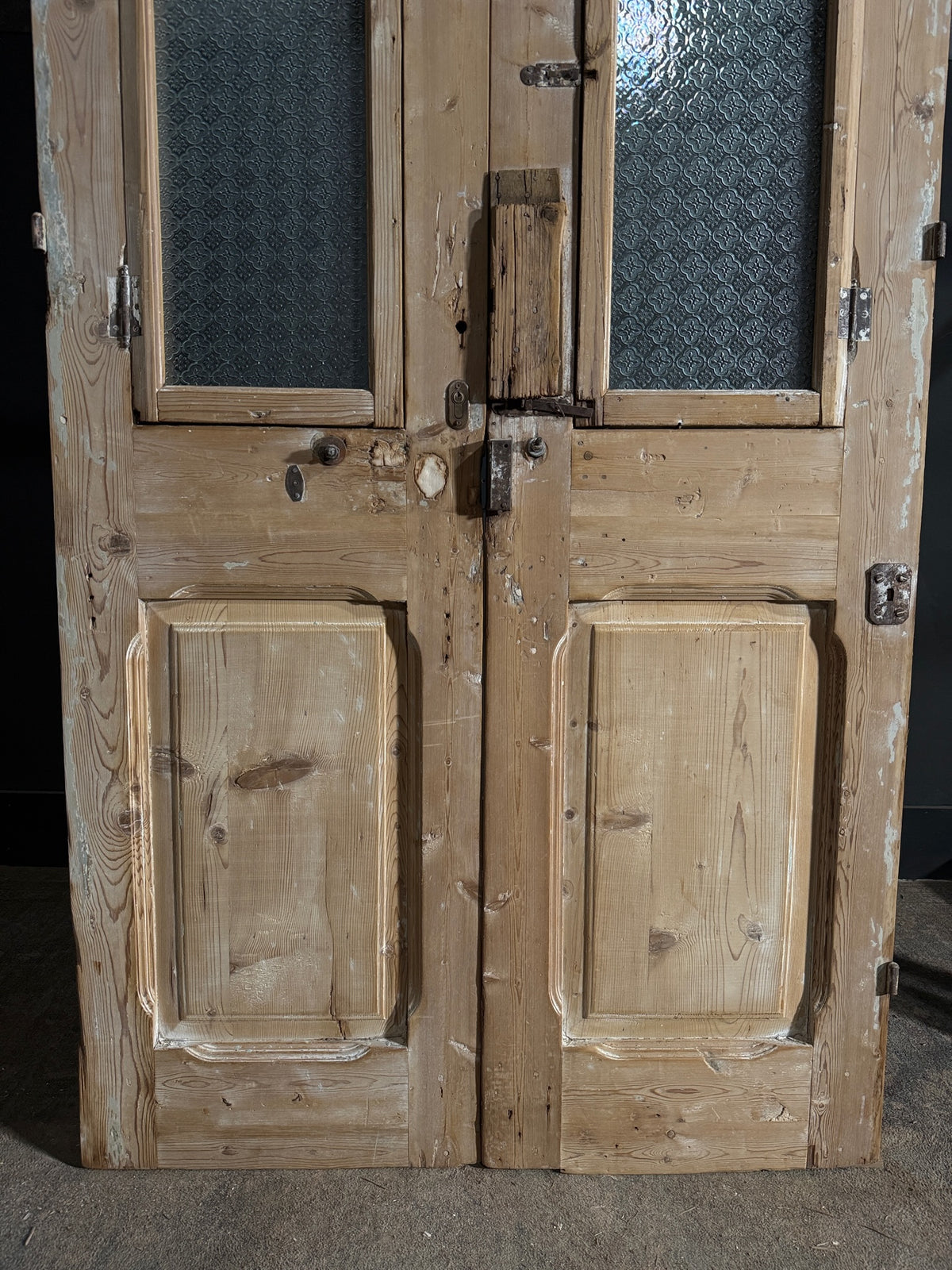 Antique Fluted 2 Lite French Doors - 43x97 - N668