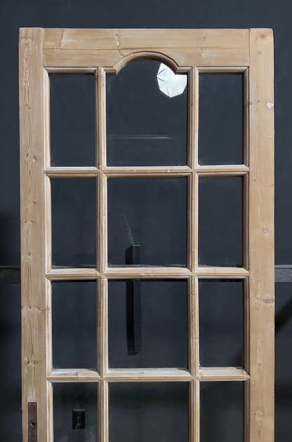 Antique Fluted Panel Glass Pantry Door - 32x90 - N764