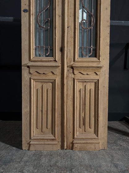 Antique Iron French Doors - 39.5x93 - N60