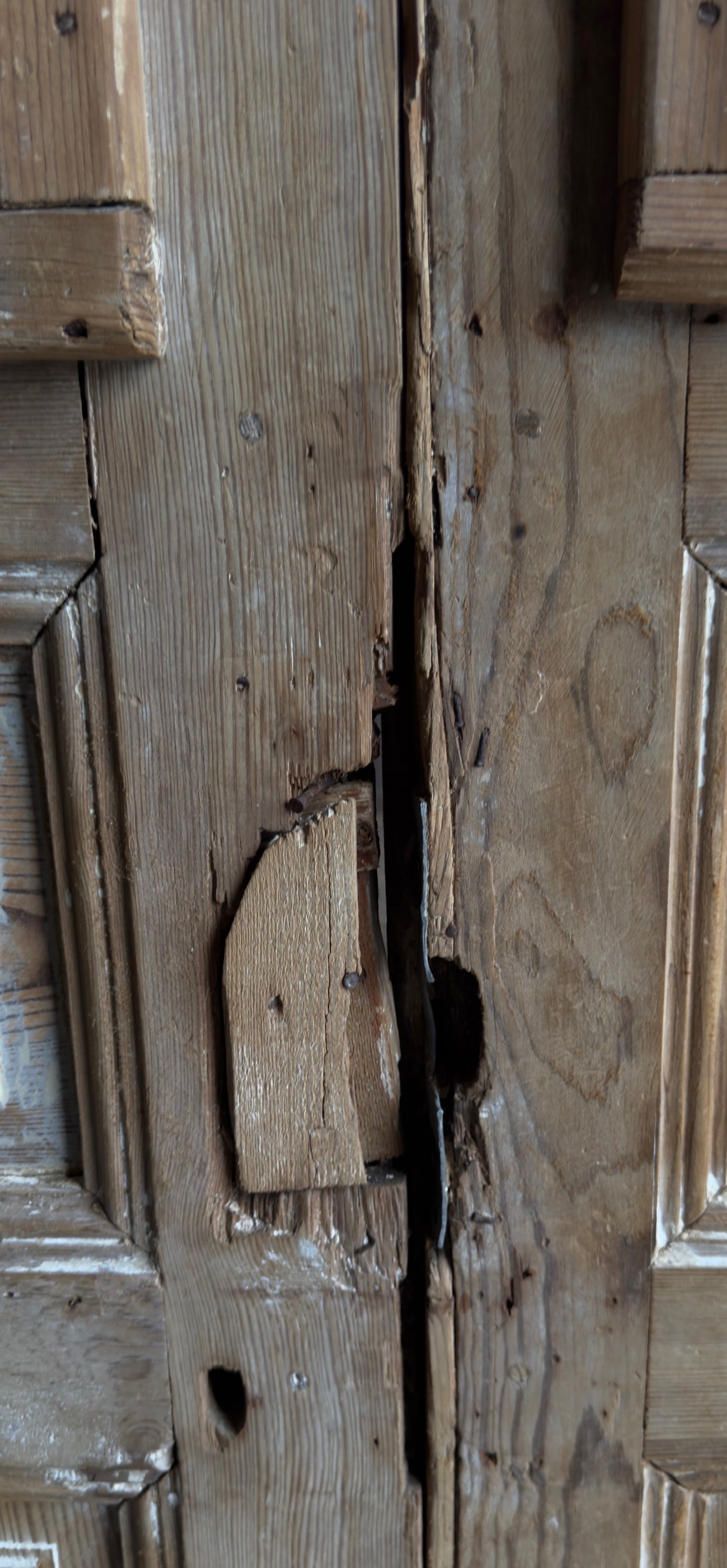 Antique Iron 2 Panel French Doors - 39.5x91.25 - L563