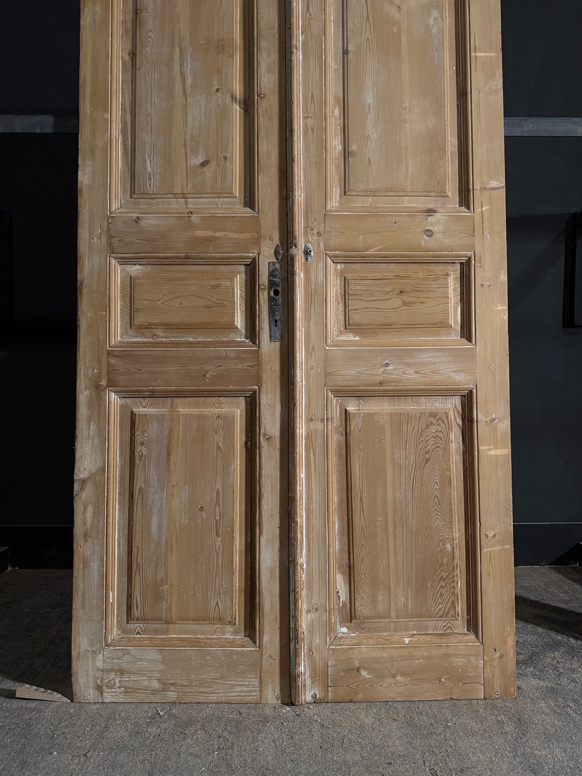 Antique Solid Double Doors - 44x96 - N564
