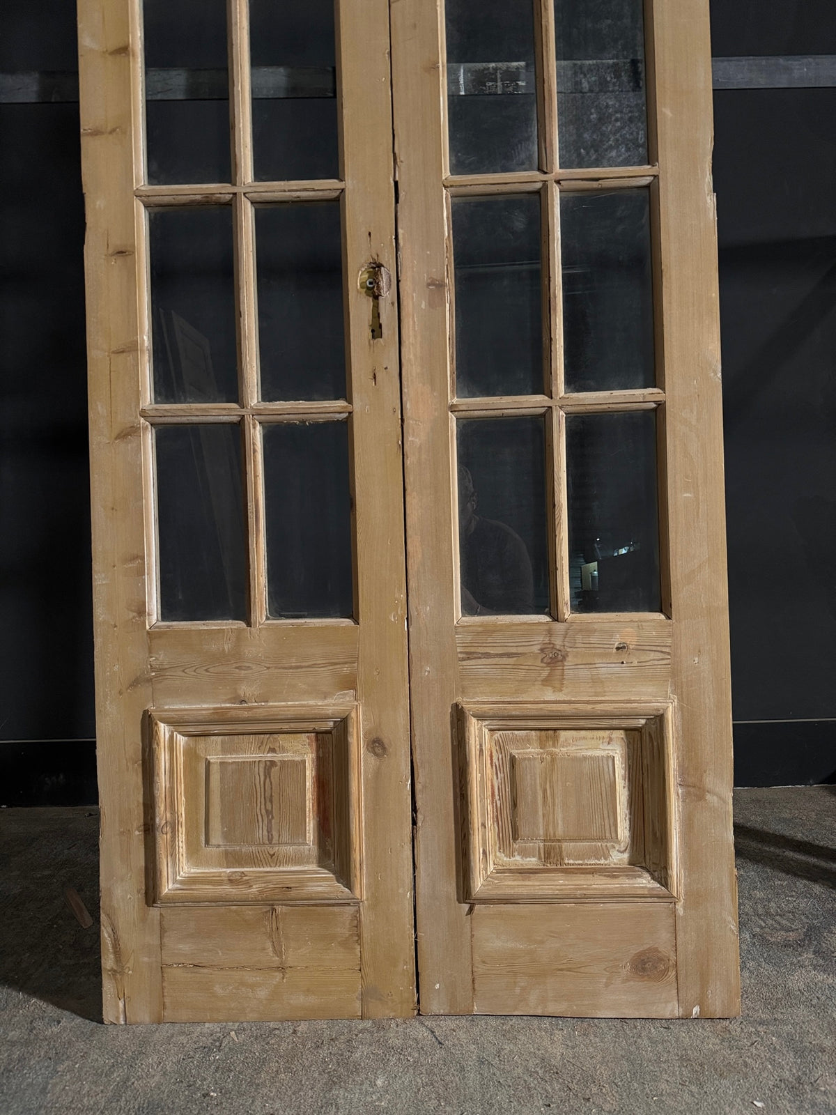 Antique Glass 10 Lite French Doors - 38.5x95.5 - N547