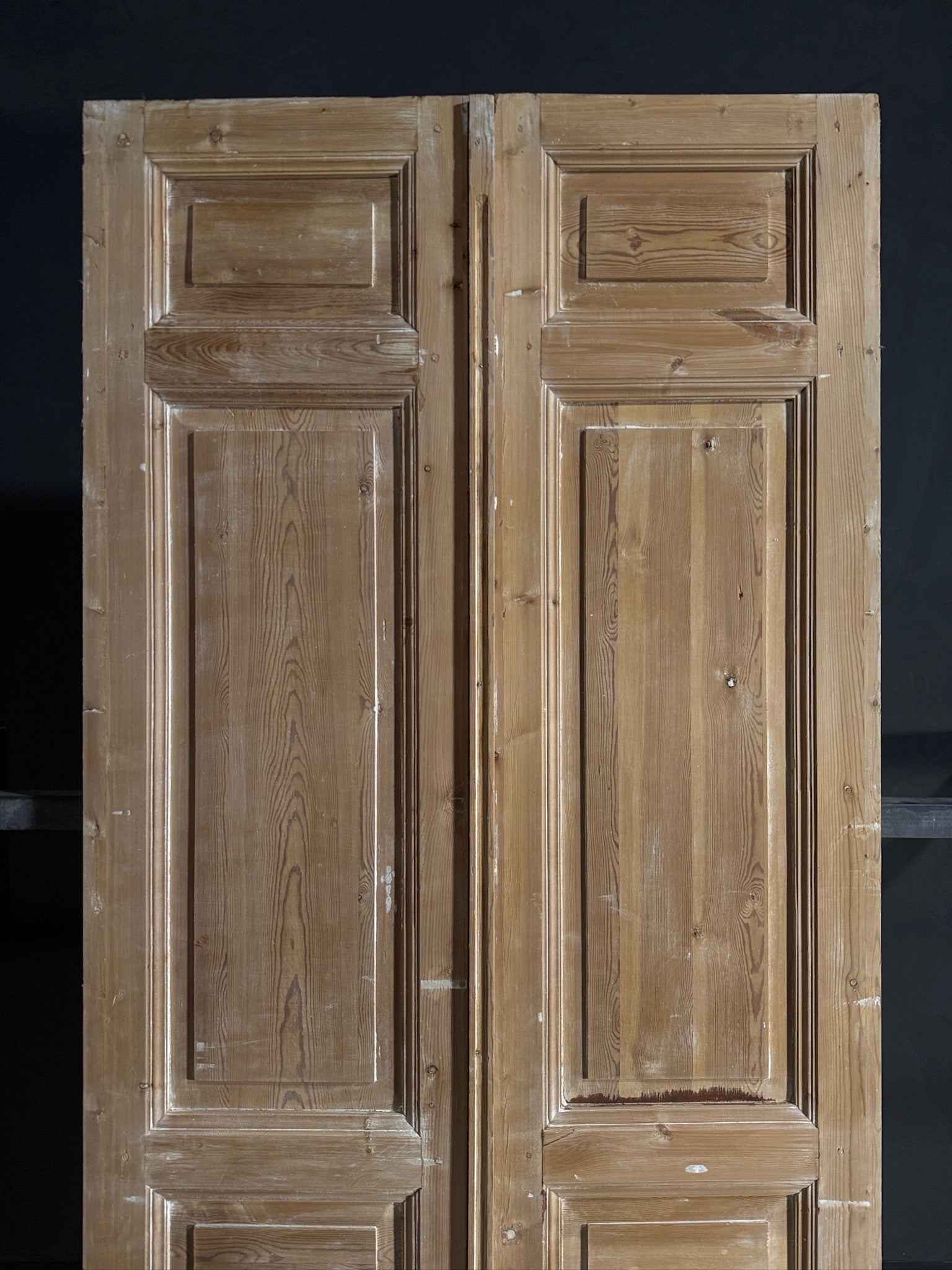 Antique 4 Panel Solid Double Doors - 45x100 - N614