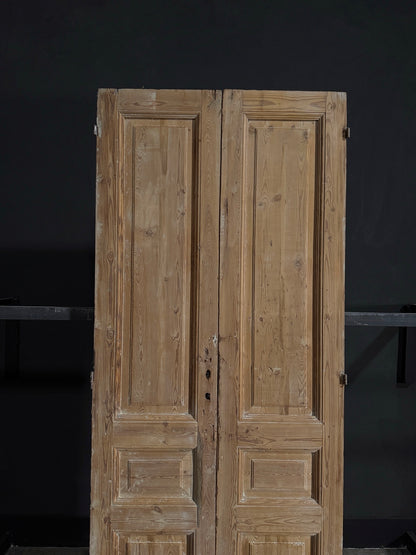 Antique 3 Panel Double Doors - 38.25x94? - N28