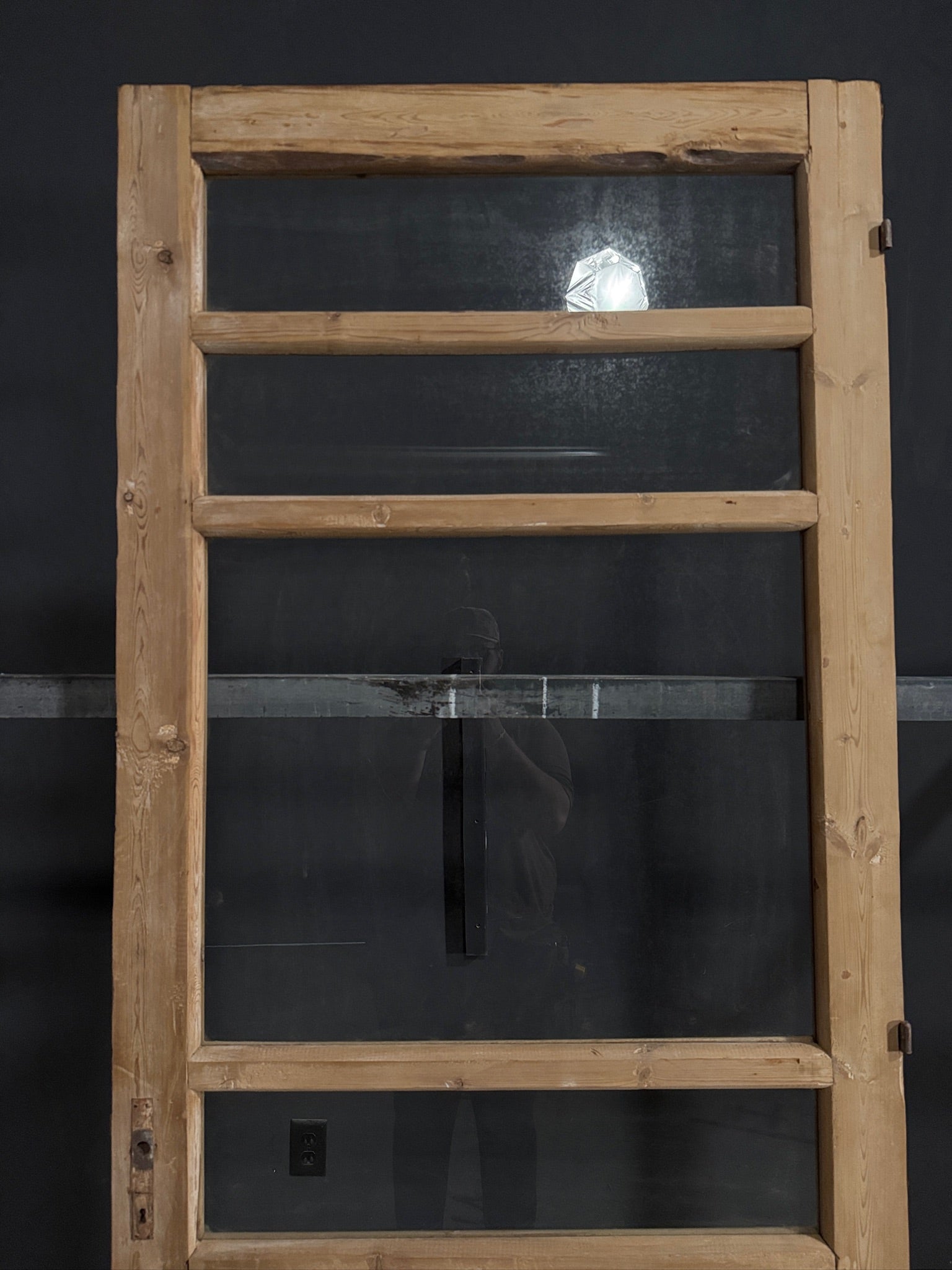 Antique Glass 3 Lite Single Door - 35.25x87.5 - N403