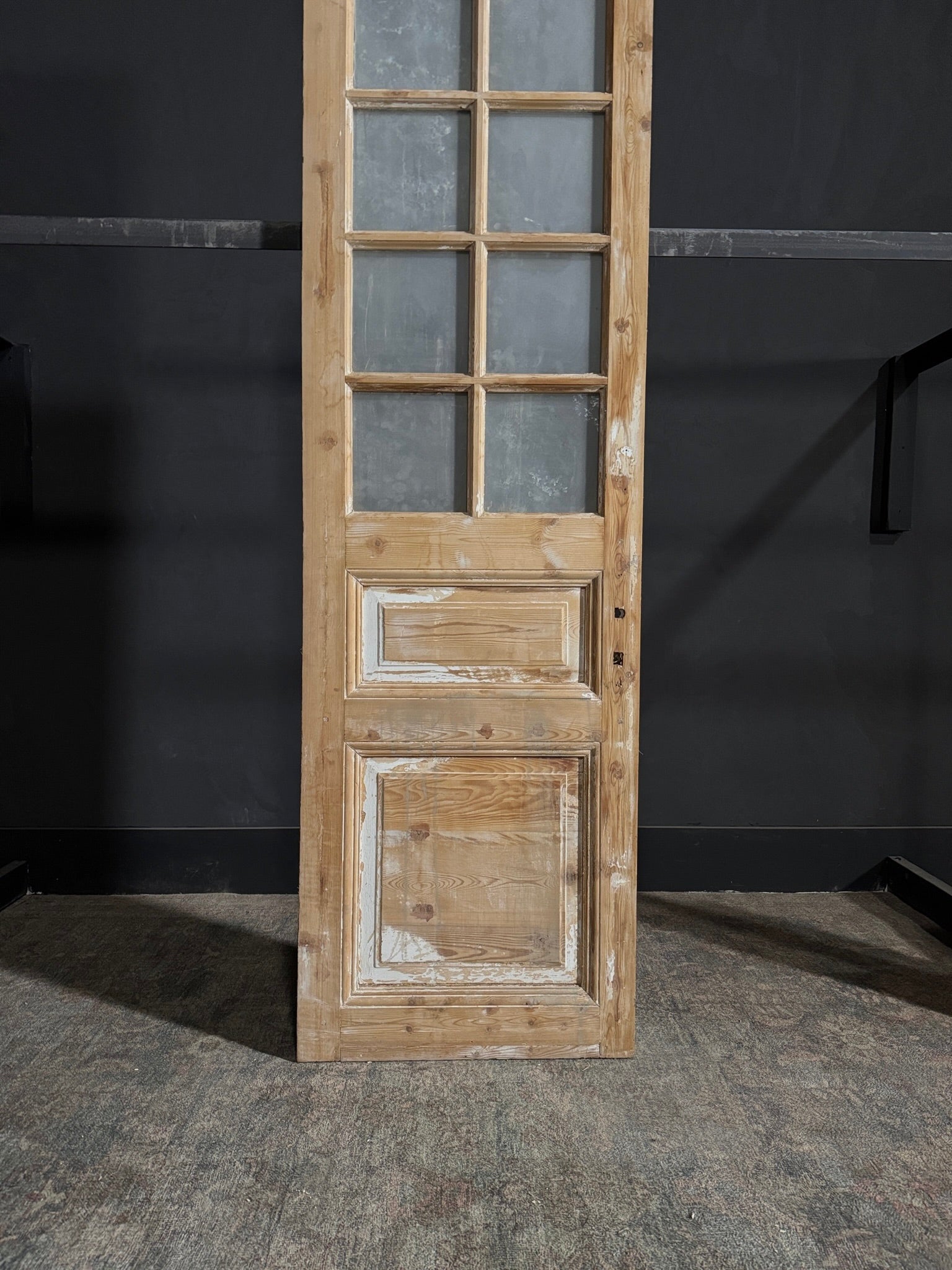 Antique Glass 8 Lite Single Door - 24.25x81 - N57