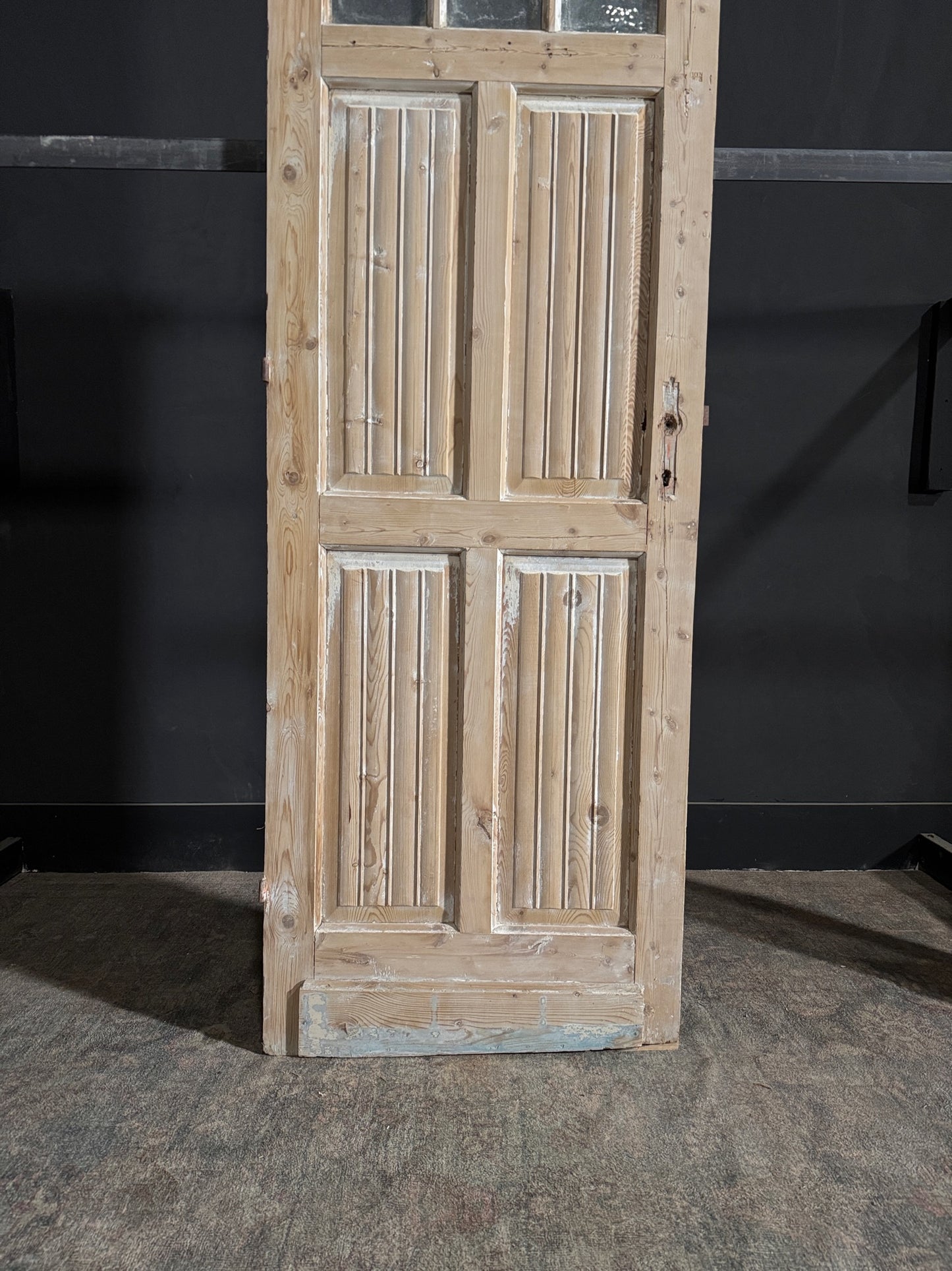 Antique Fluted 3 Lite Single Door - 28x84 - N129